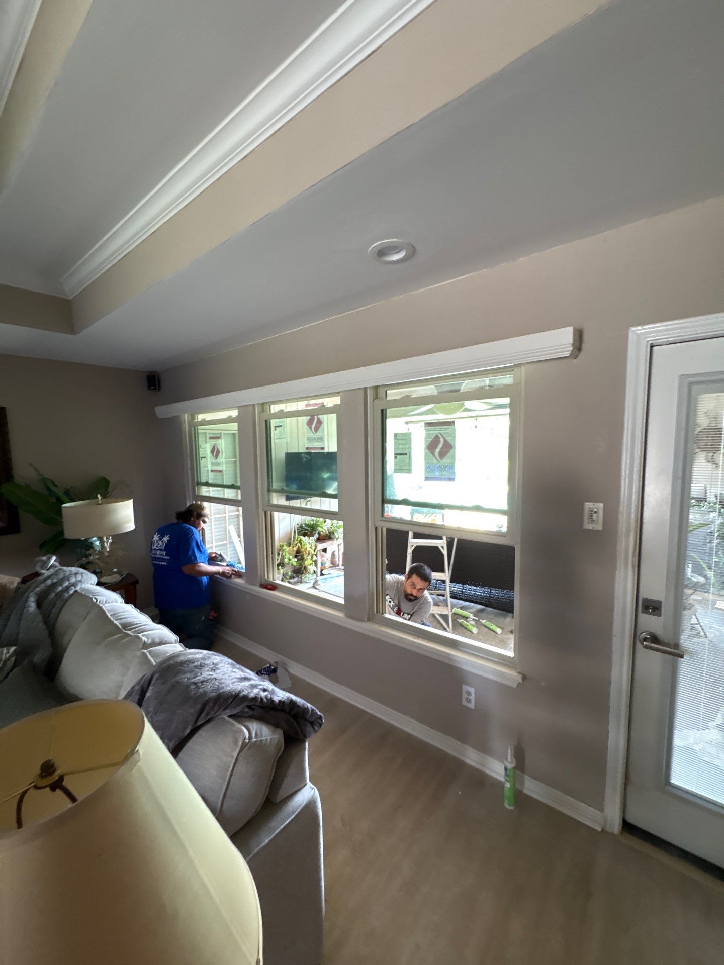 Impact windows brick install by Bayfront Roofing and Construction