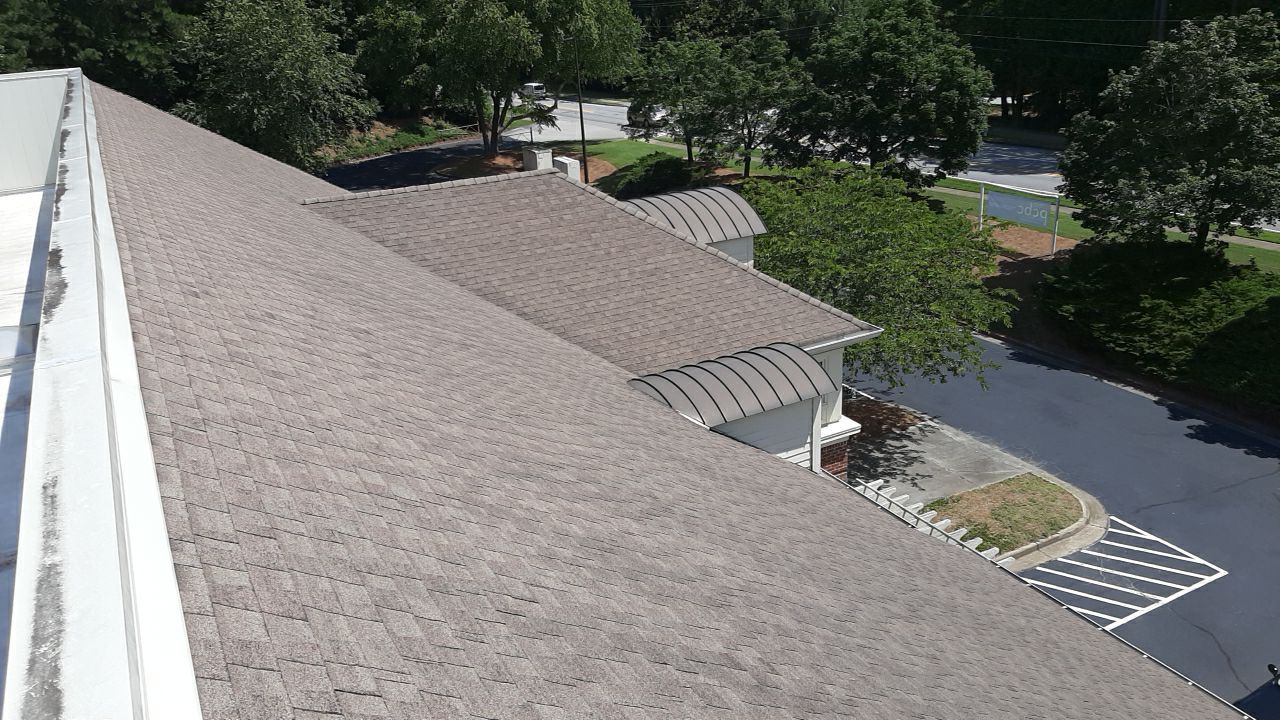 Baptist Church in Peachtree Corners Shingle Roof Replacement and Coating by Georgia Roof Advisors
