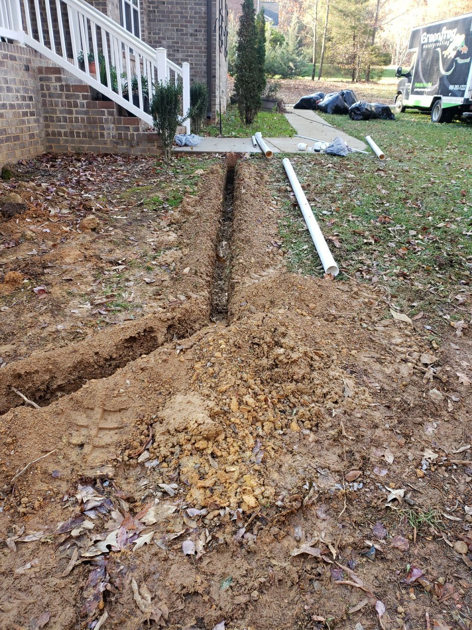 Crawl space encapsulation and exterior drainage by Power Wash Masters LLC