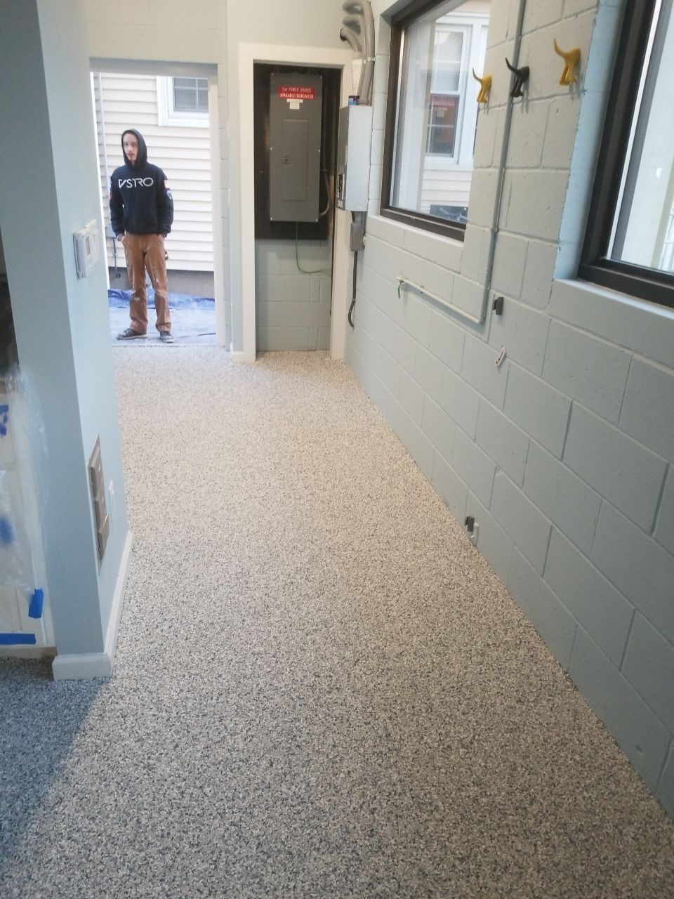 Kennel Floor Coating and Wall Painting using Penntek by Spectrum Painting, LLC
