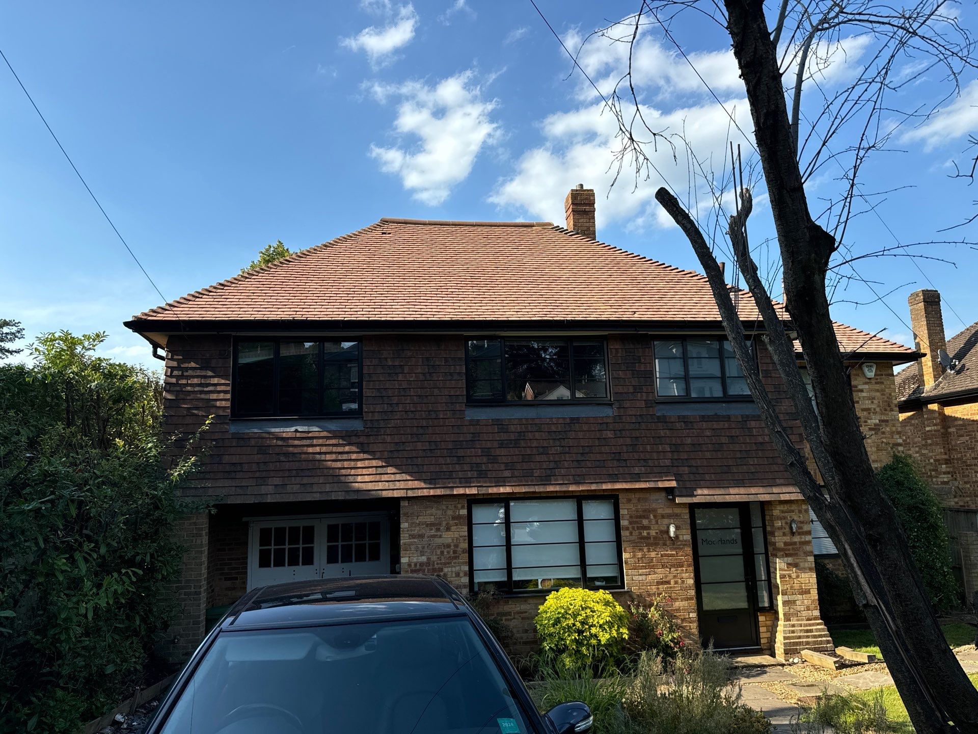 Roof Clean  - Moss Removal - Gutter Clean using Honda 15lpm Low Pressure Washing Machine by Ges Exterior Cleaning ltd