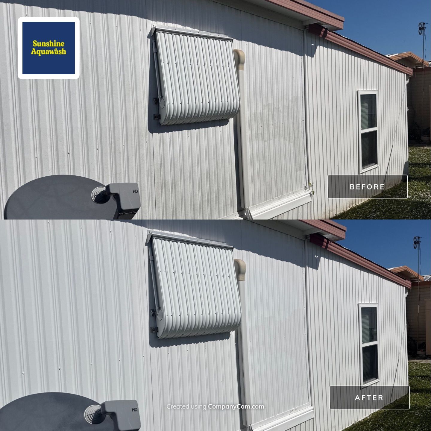 Mobile Home Wash in the Palmetto Mobile Home Club by Sunshine AquaWash