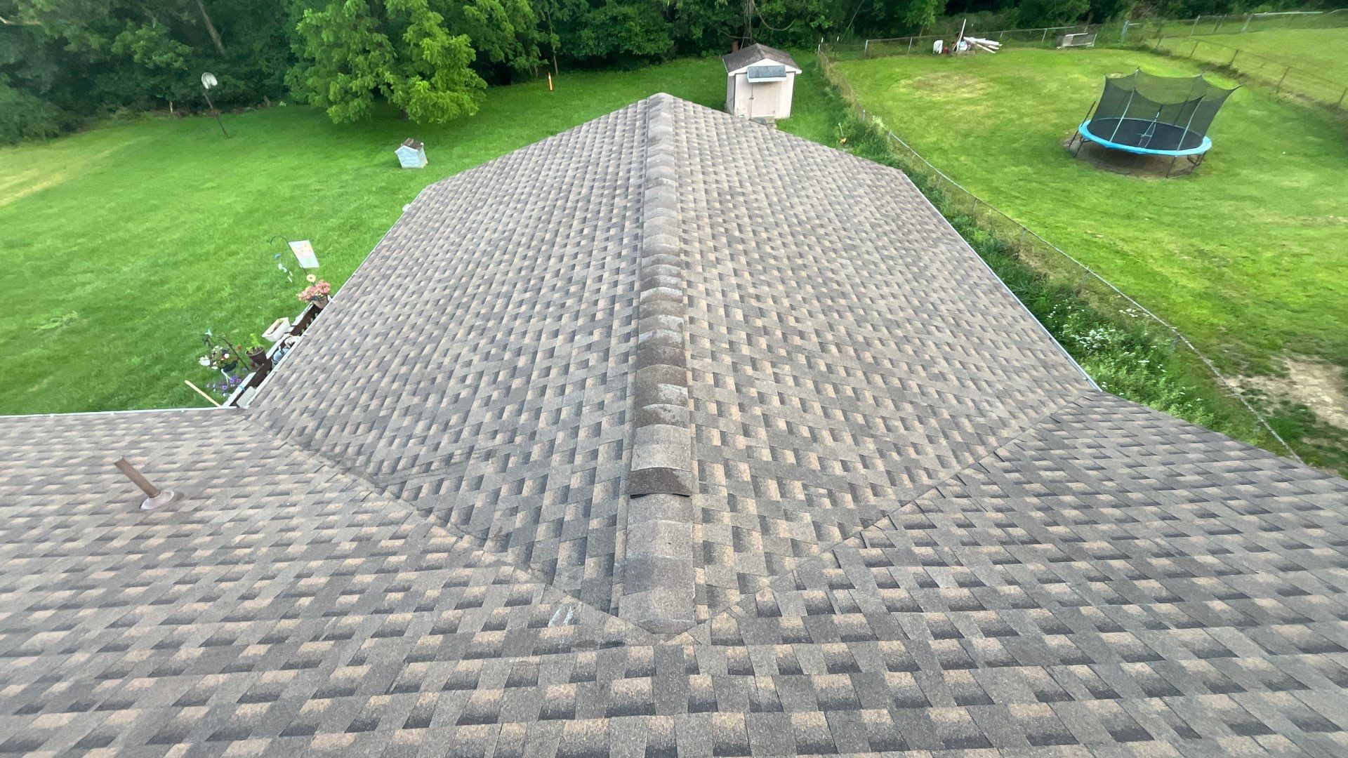 Residential Roofing Installation using GAF Timberline HDZ Barkwood by Rainstoppers Roofing