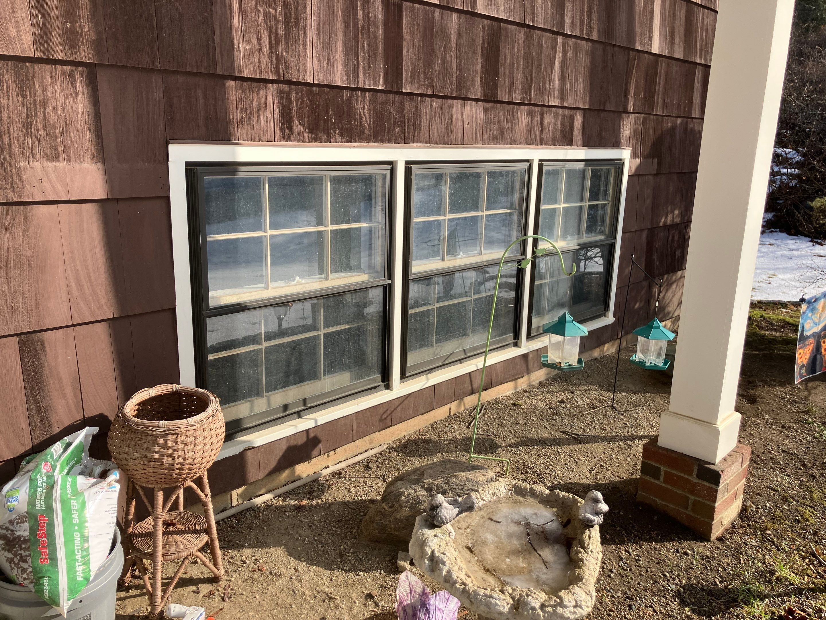 Triple Window Installation with Clean, Balanced Design by DiGiorgi Roofing and Siding Inc