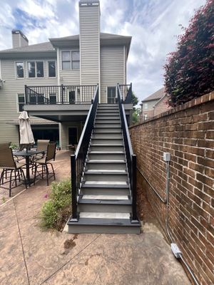 Marietta, GA Deck Resurface using Deckorators Summit Series Decking and ALX Contemporary Railing