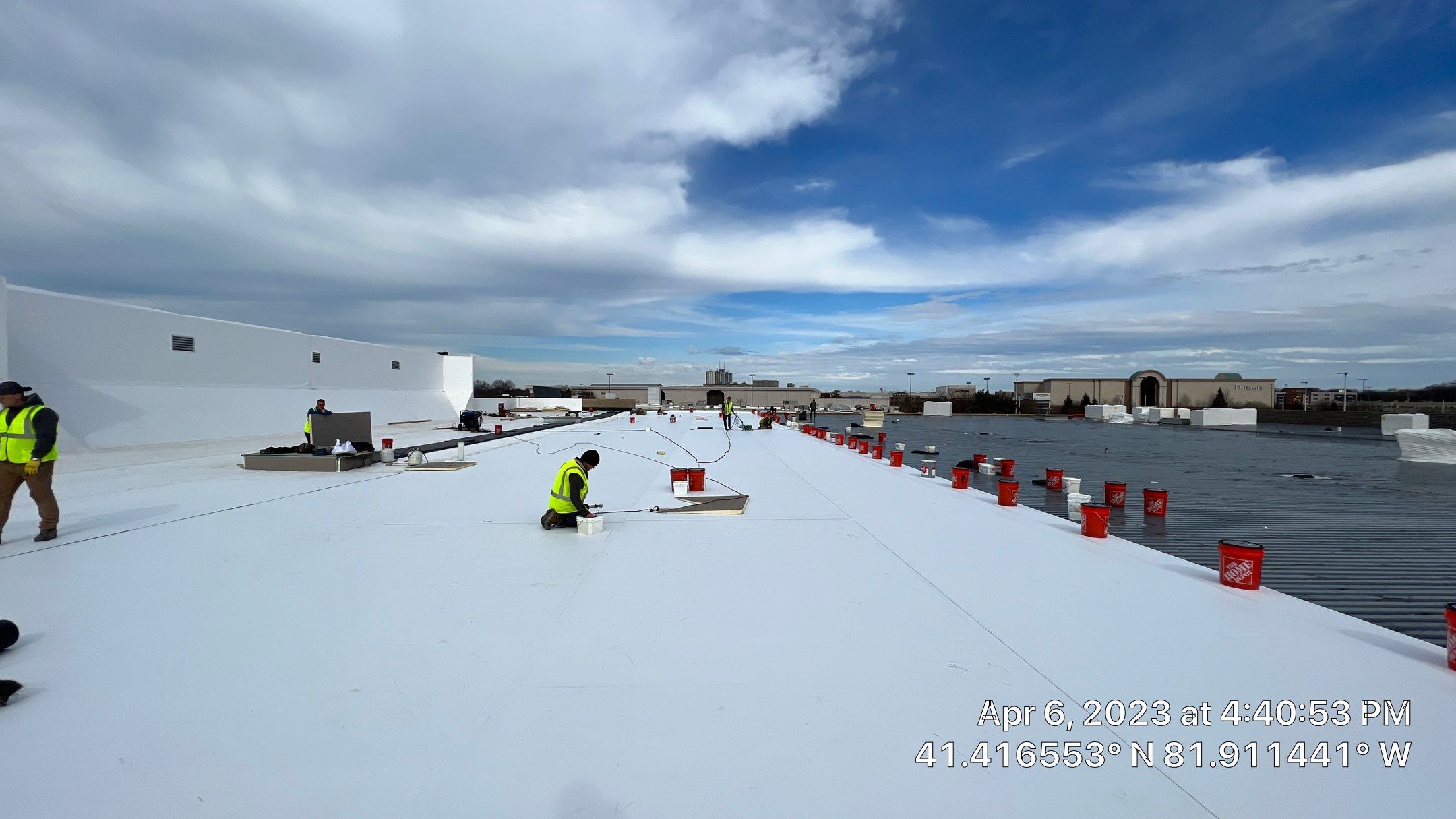 North Olmsted Ohio TPO Roof Install by Gold Star Roofing LLC 