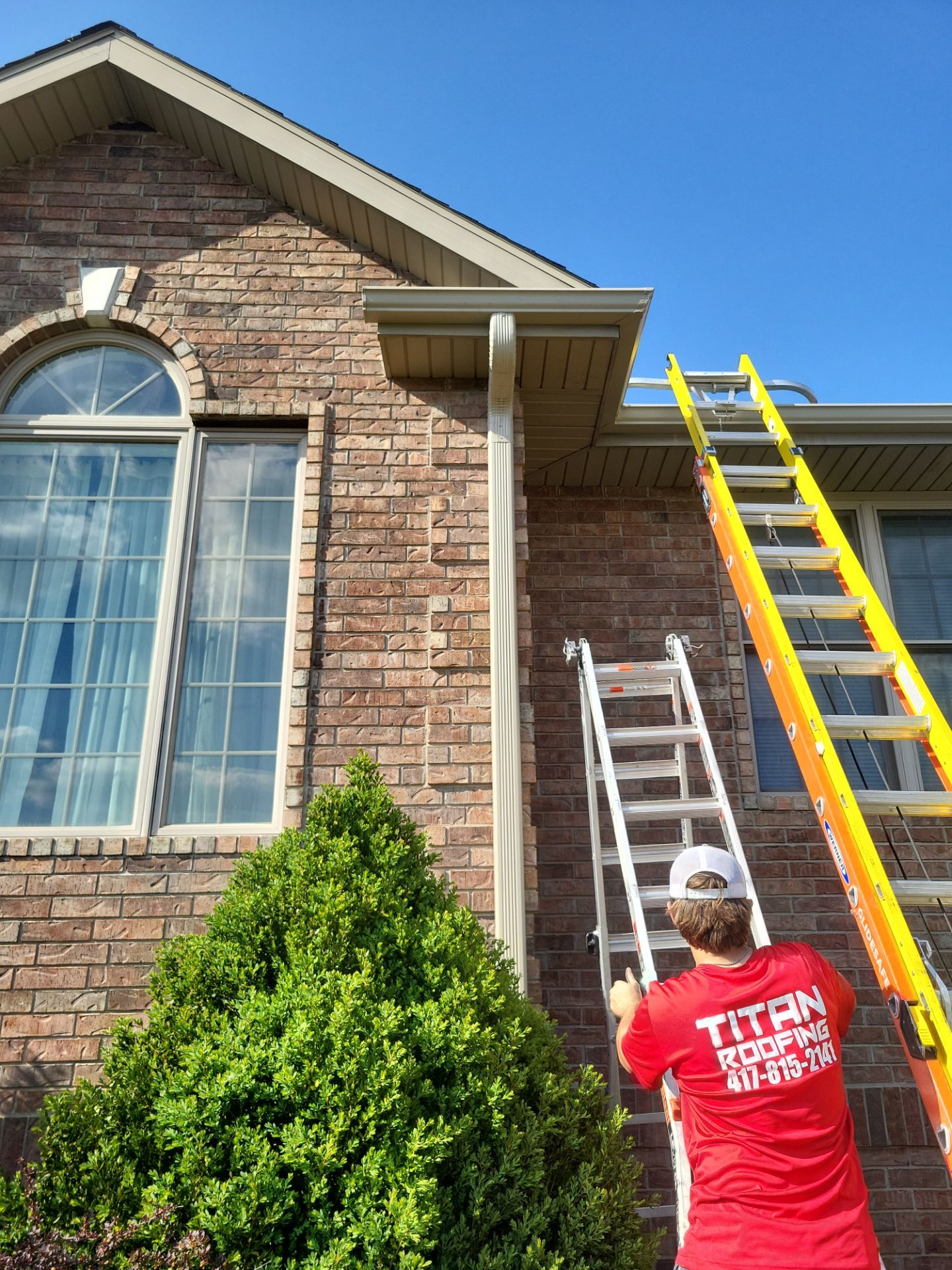 Residential Roof + Gutters & Downspouts Install  by Titan Commercial & Residential Roofing 