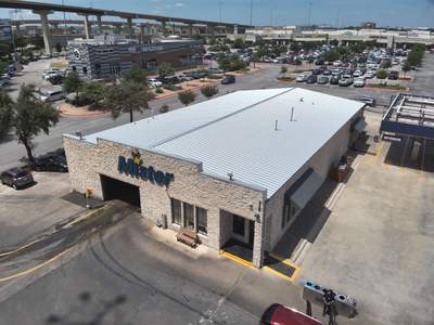 Commercial Roofing Installation using Metal Standing Seam U Panel
