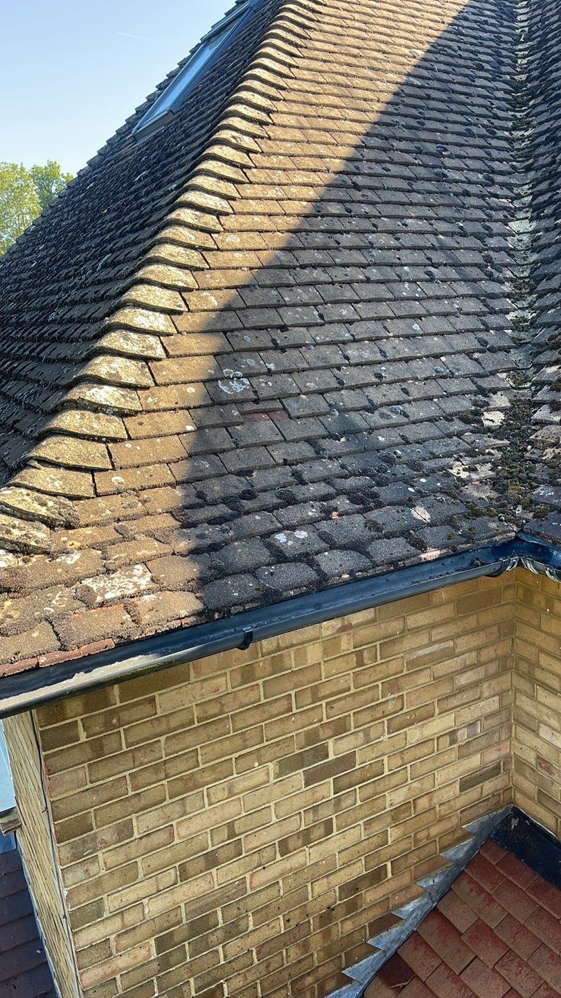 Exterior Clean - Roof - Patio - Driveway using Honda 15lpm Low Pressure Washing Machine by Ges Exterior Cleaning ltd