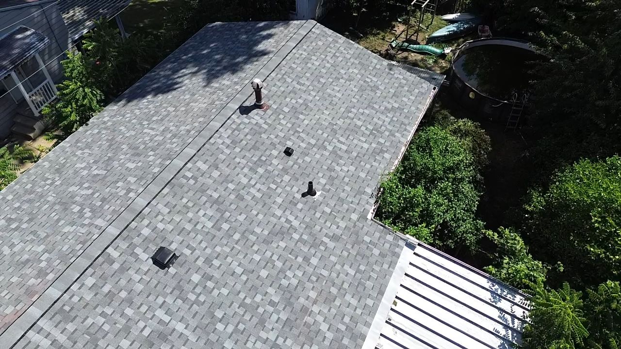 Atlas Pinnacle, Color, Coastal Granite, Drip Edge, Color, White by Eagle Eye Roofing