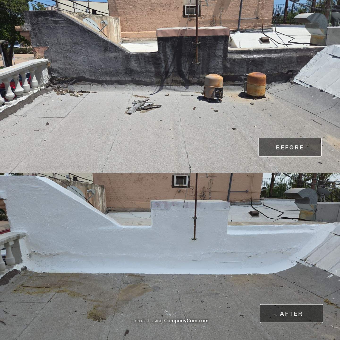 Residential Roofing Repair using Silicon Roof Coating by JM Flores Roofing & Construction, Inc