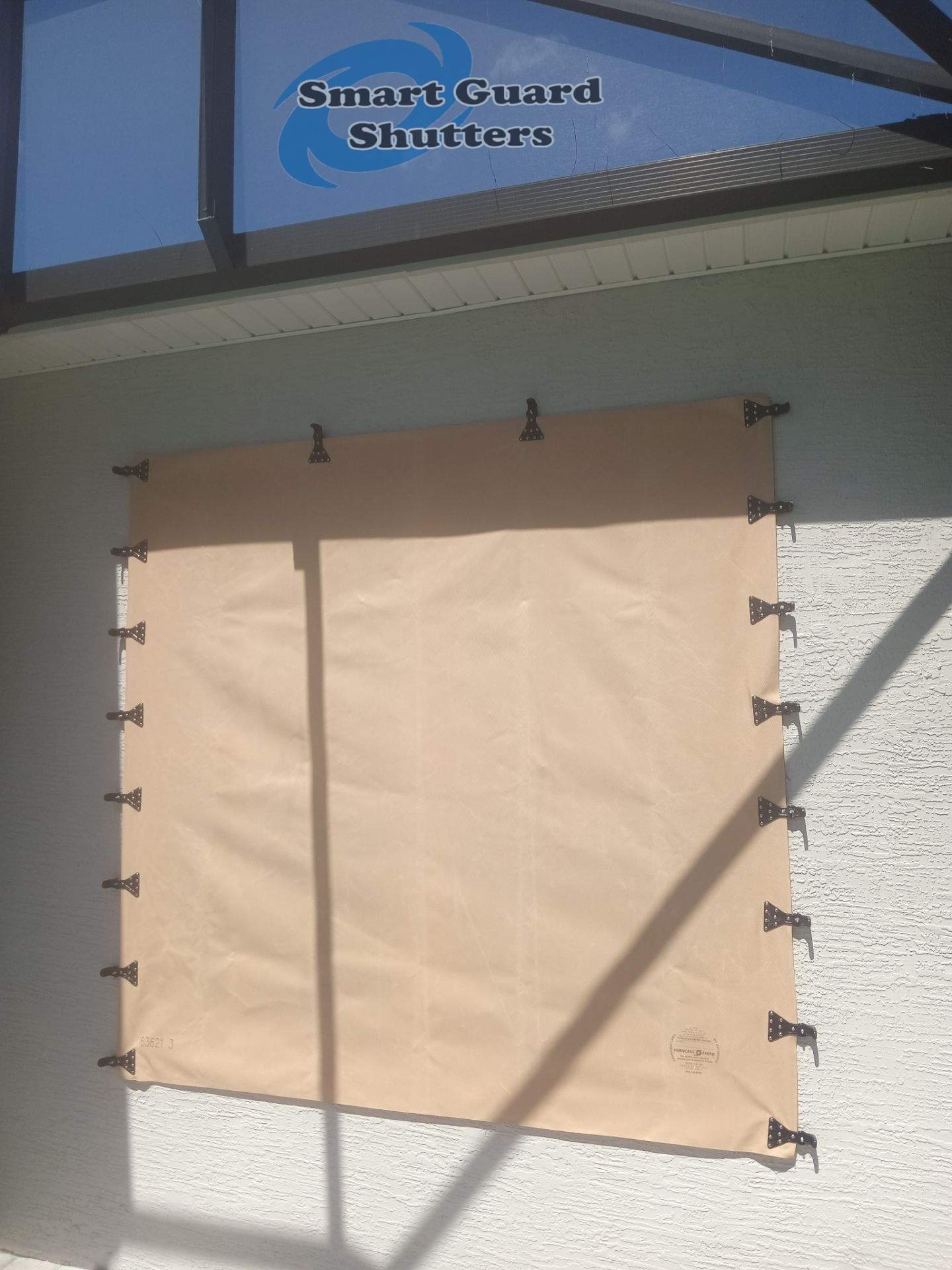 Hurricane Fabric in Tan by Smart Guard Shutters
