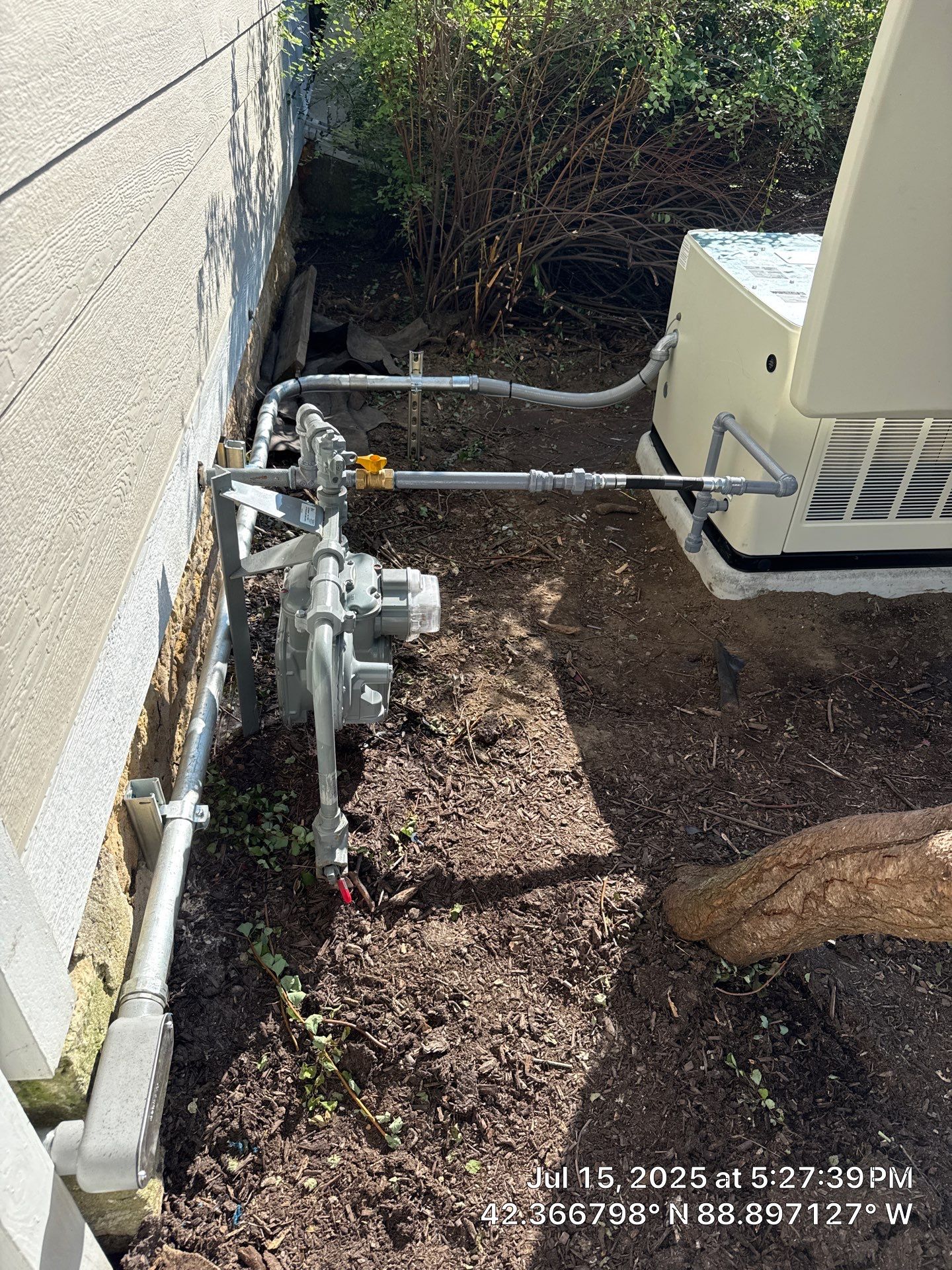 Cummins 20 kW Generator & 200 A Whole‑House Transfer Switch Installation – Caledonia, IL by GSHA Services LTD
