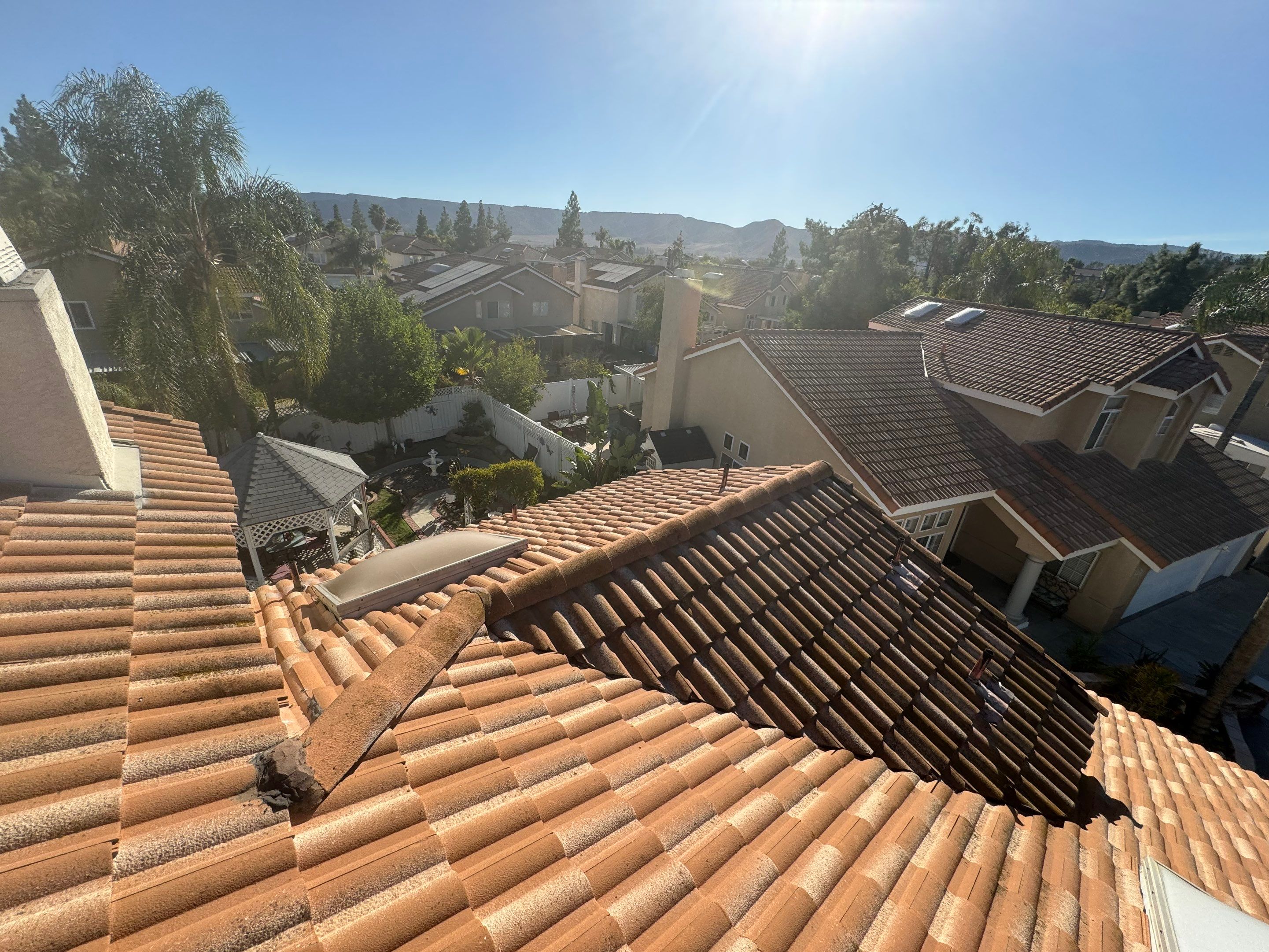 Murrieta Tile Roof Lift & Lay with Underlayment and Skylight Replacement by Zenith Roofing Services
