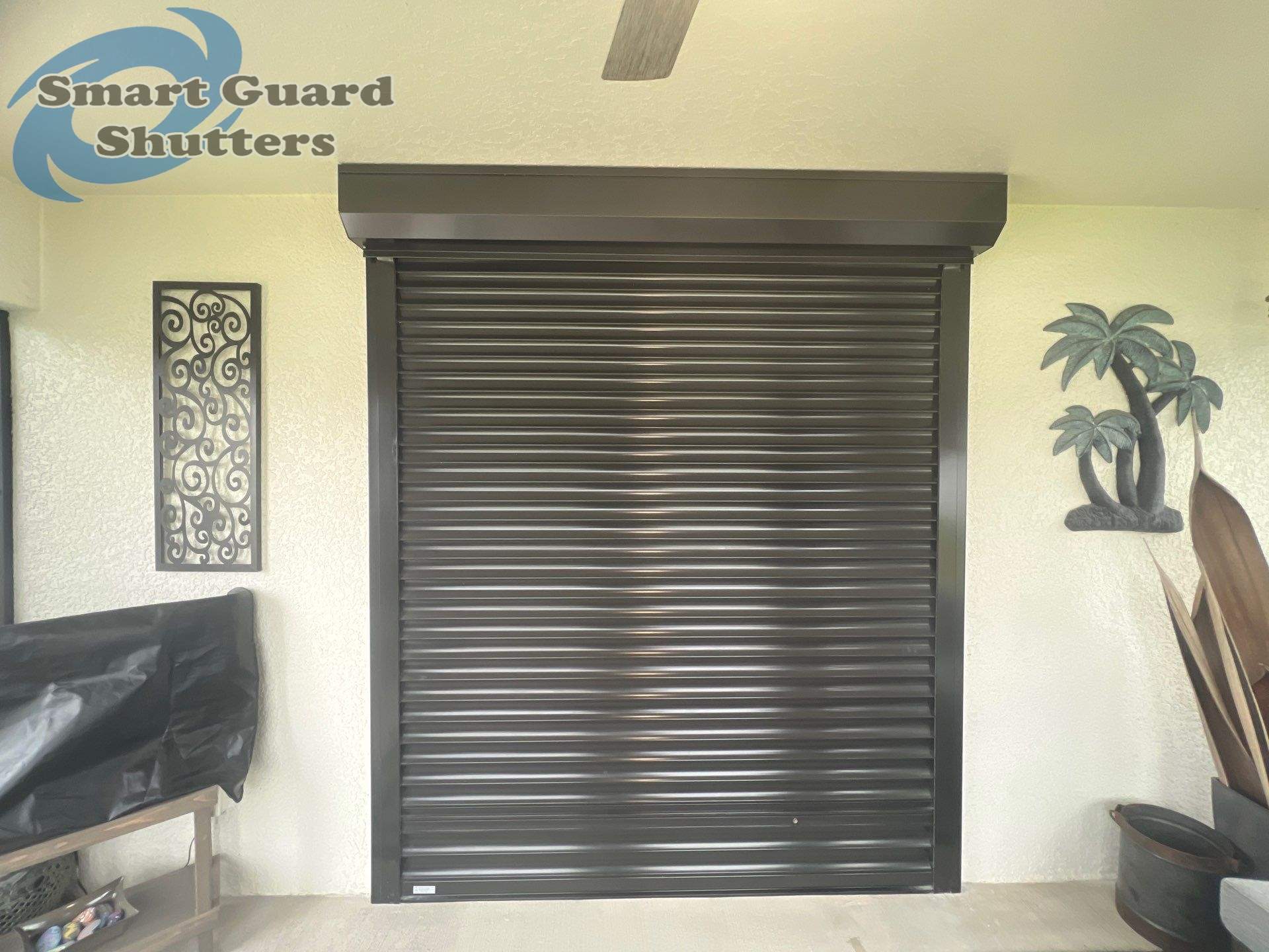 Rolling Shutter in Bronze by Smart Guard Shutters