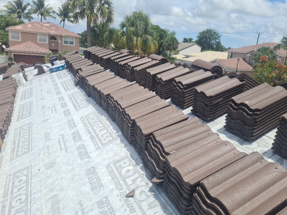 Residential Roofing Installation using Eagle Roofing Tile by BLUES BROTHERS ROOFING