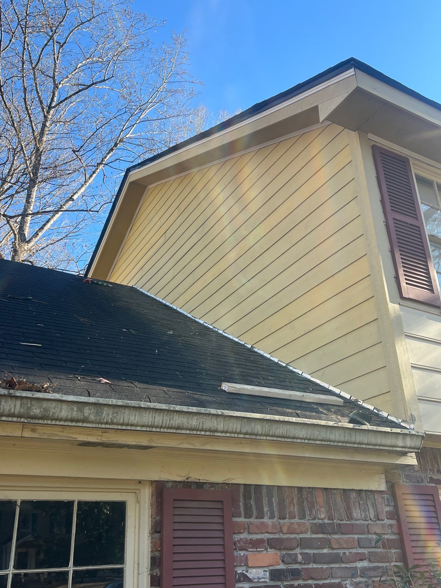 Gable Siding Replacement with James Hardie HZ10 Lap Siding by Nelson Exteriors 