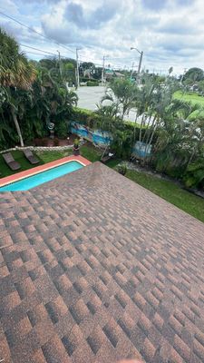 Residential Shingle Roof Installation With Sheathing Repairs in Delray Beach