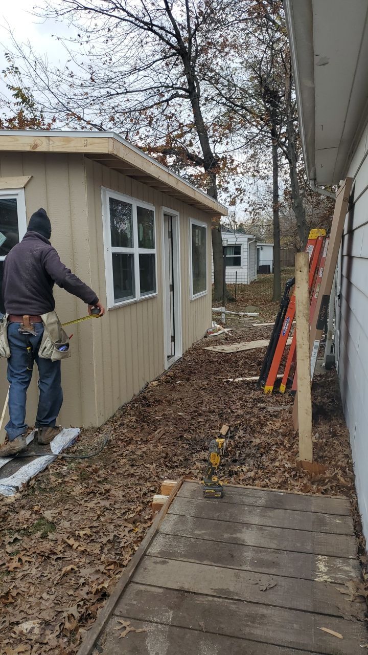 Tree Destroyed Patio Room by Absolute Roofing and Construction