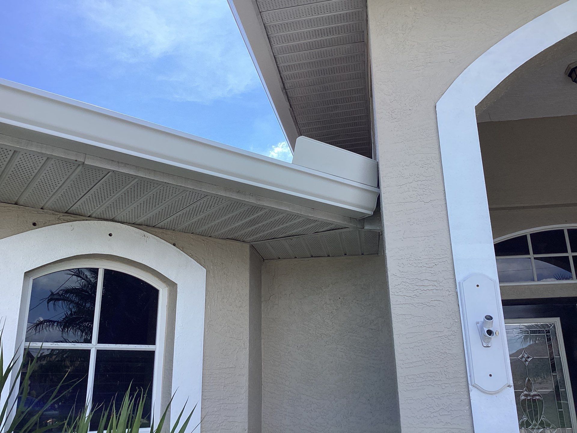 Soffit and Fascia Installation using Vinyl Soffit by Gutter Professors