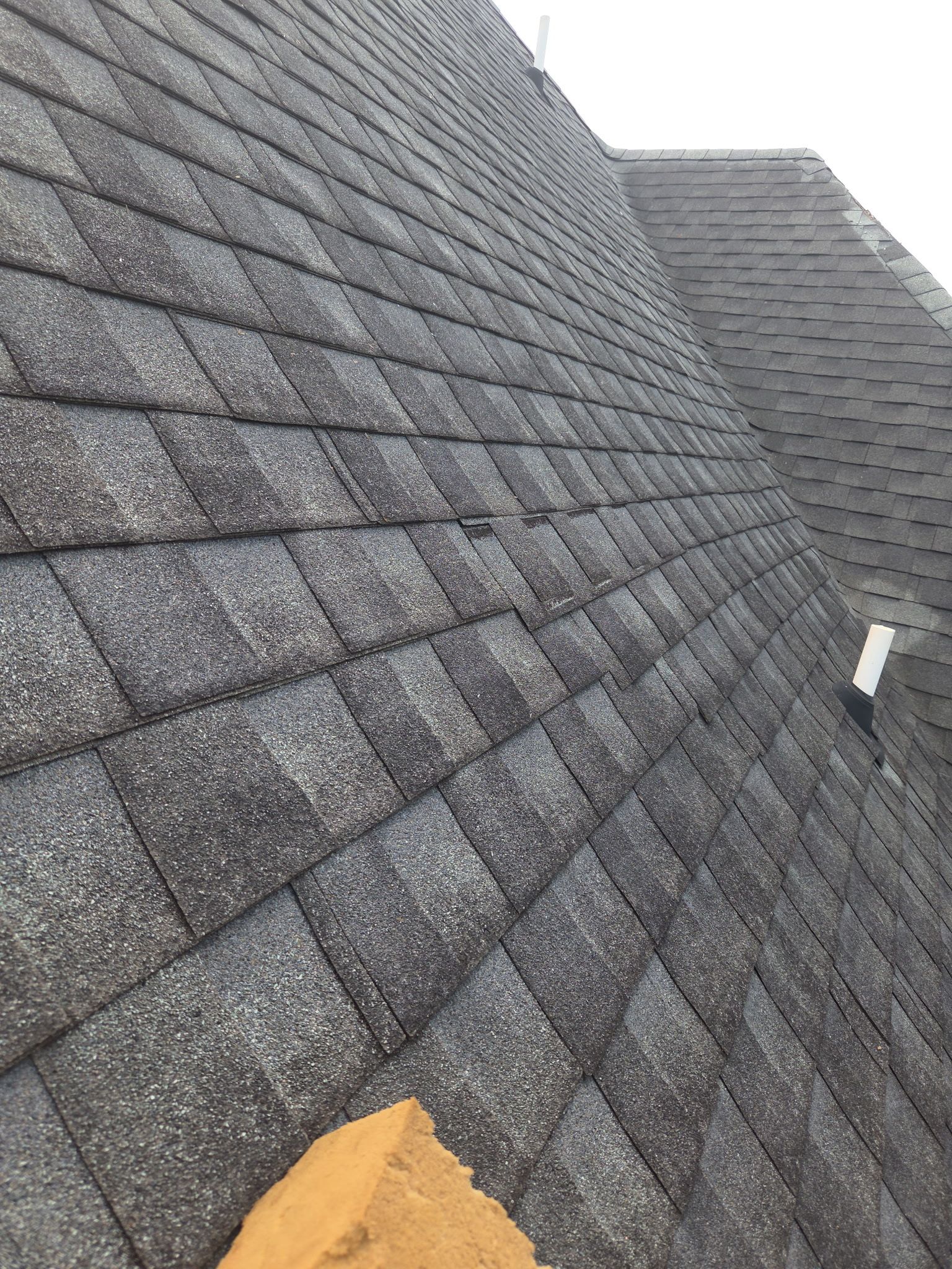 Crazy Wind Damage Repair on a Steep Roof by REPS OF TEXAS