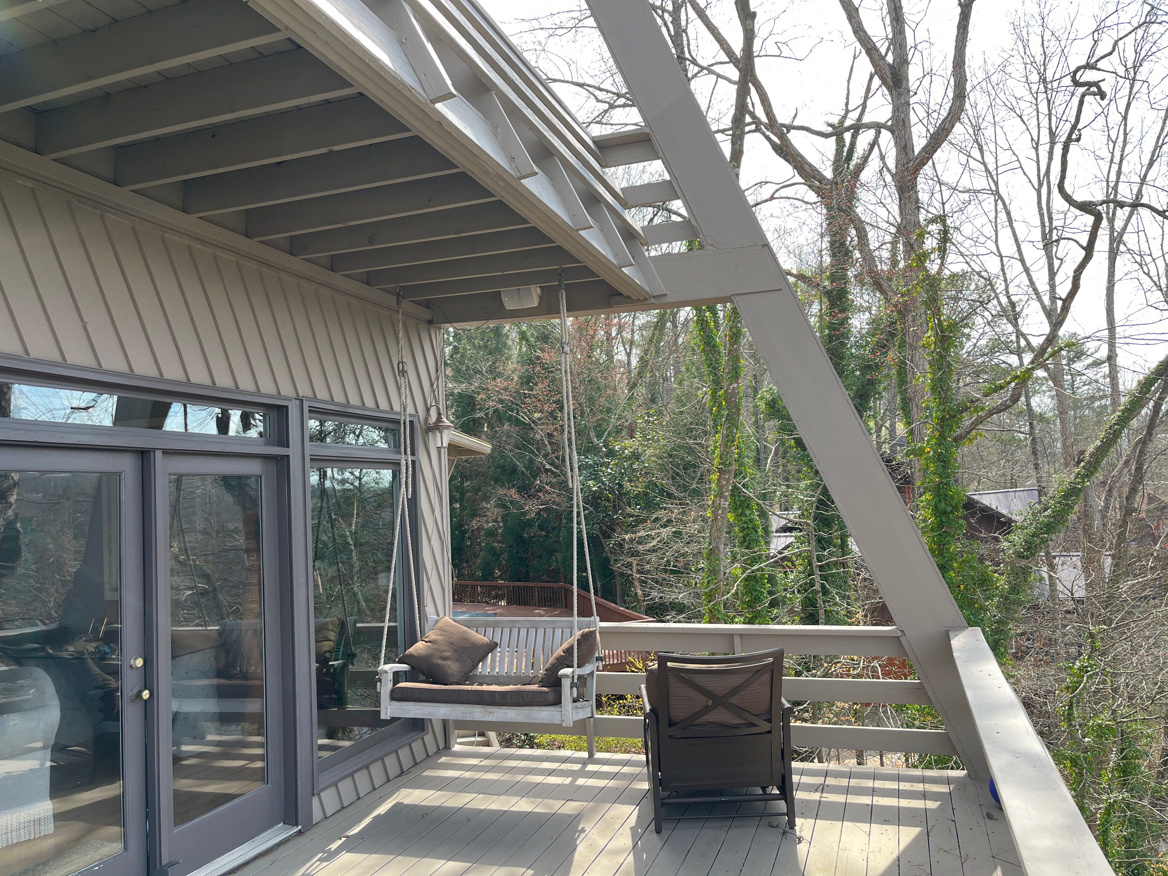 TimberTech Deck Replacement with Metal Cable Railing in Atlanta, GA by Nelson Exteriors