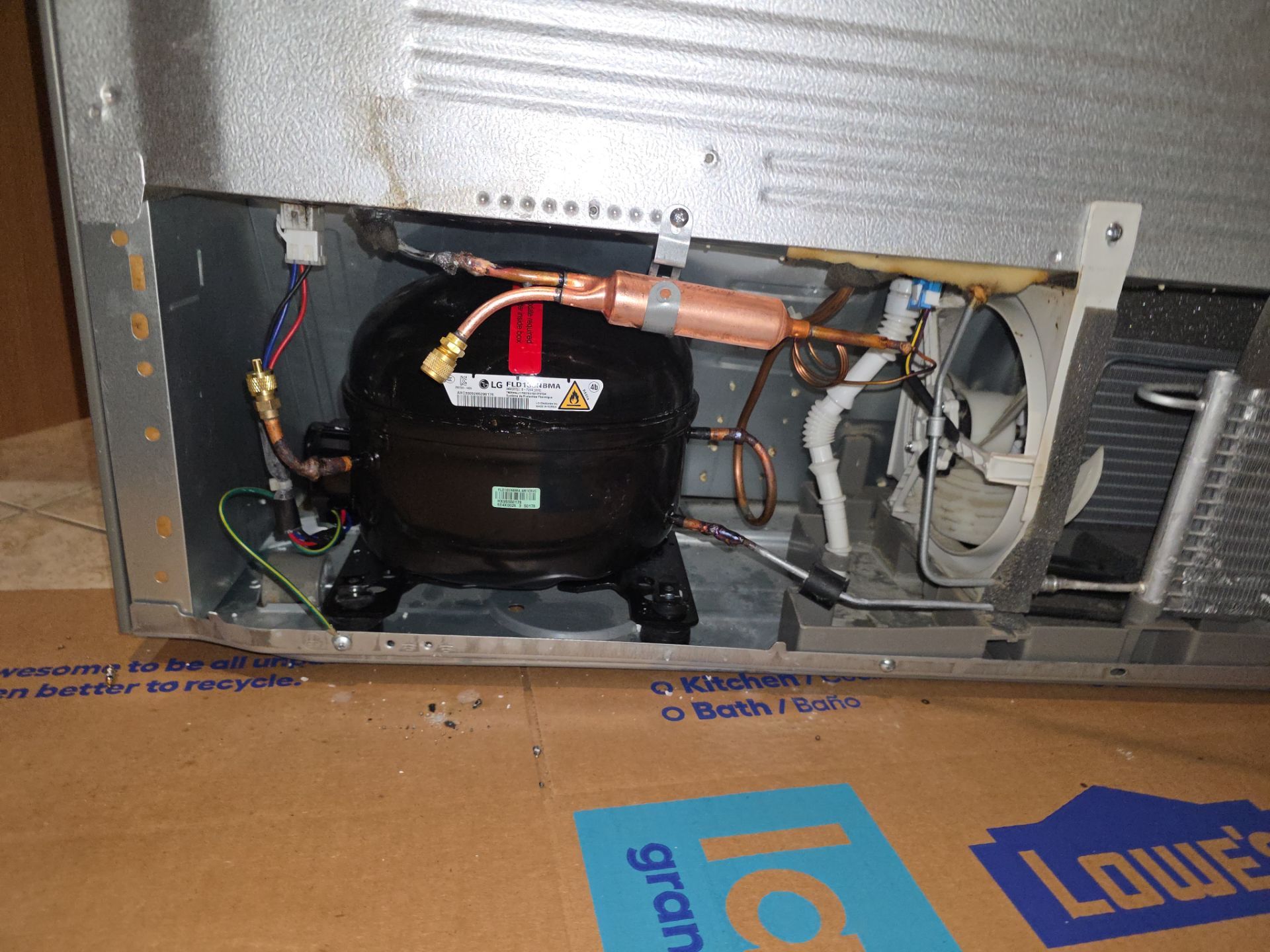 LG Refrigerator Sealed System and Compressor Repair in Clermont by AMB-WORKS APPLIANCE REPAIR