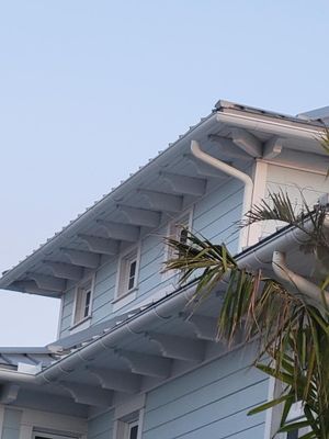 All New 1/2 Round Gutters in Nokomis FL