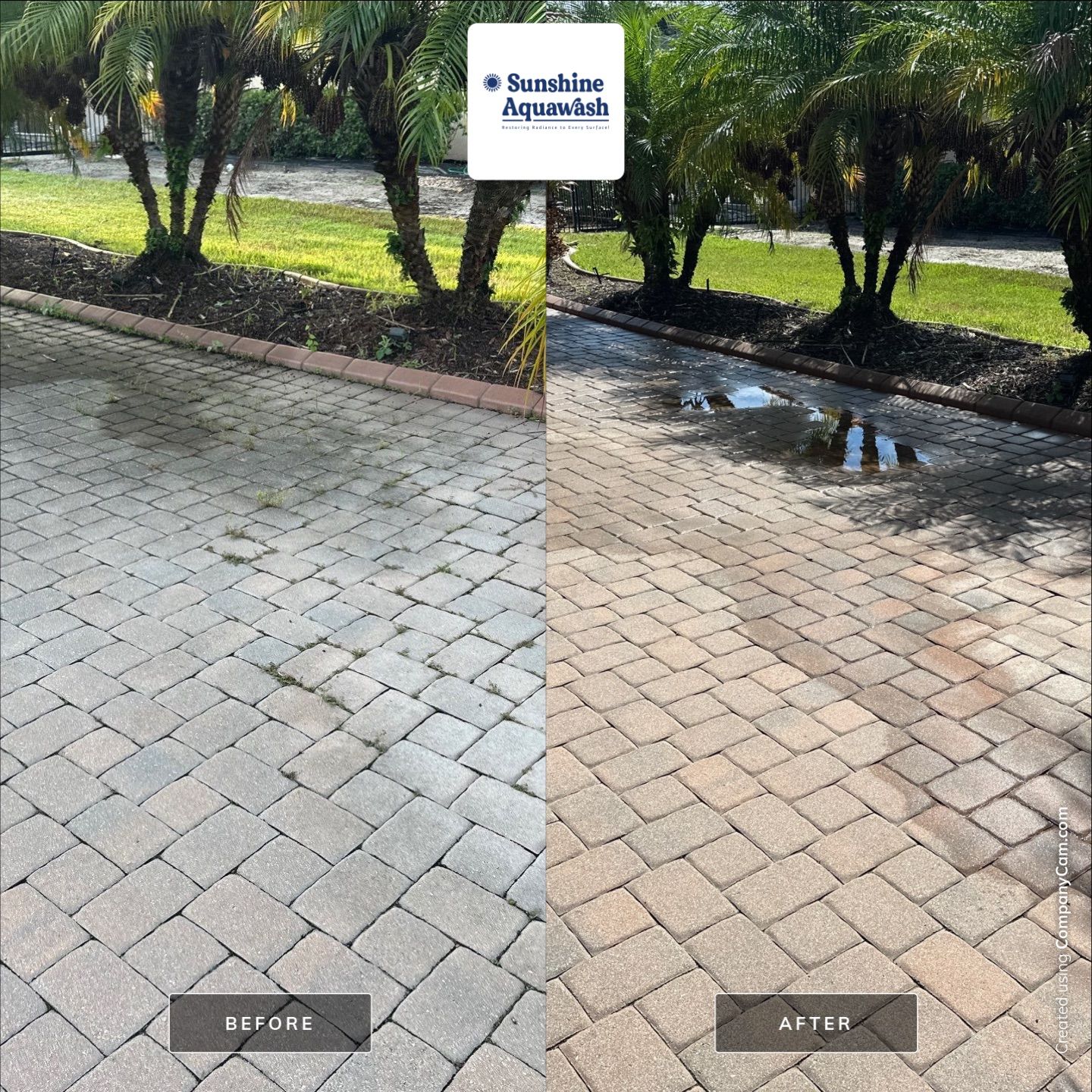 Paver Patio/Lanai & Driveway Cleaning in Winding River, Bradenton, FL | Sunshine AquaWash by Sunshine AquaWash