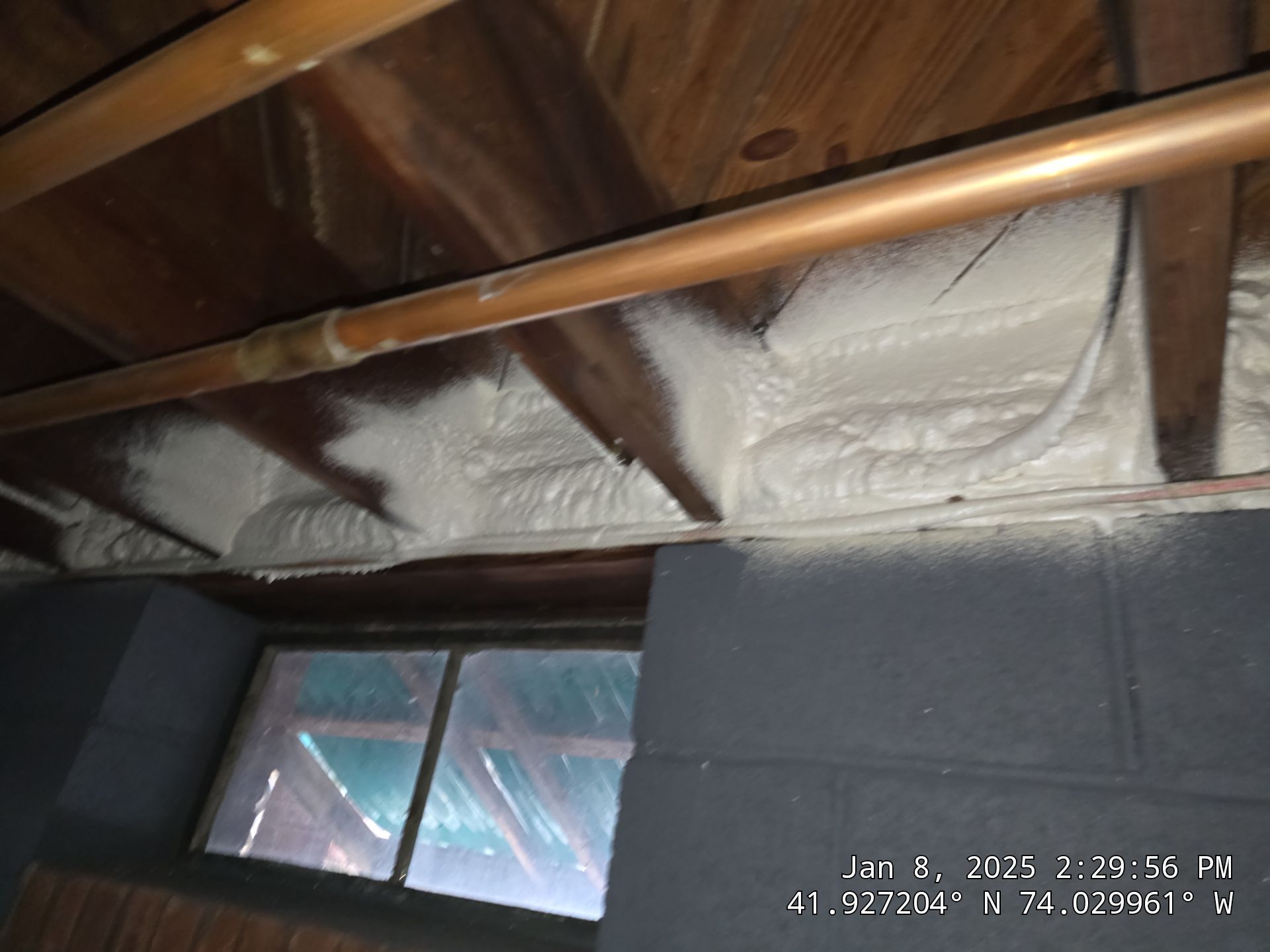 Attic Insulation using Closed Cell Spray Foam by NYS Foam & Energy