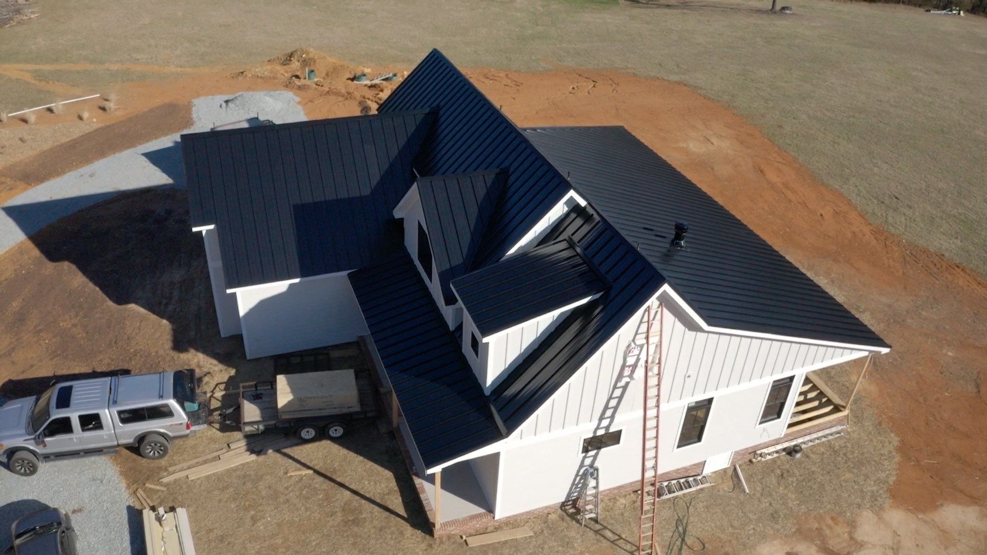 Custom Home Metal Roof Installation by Just In Time Roofing and Restoration
