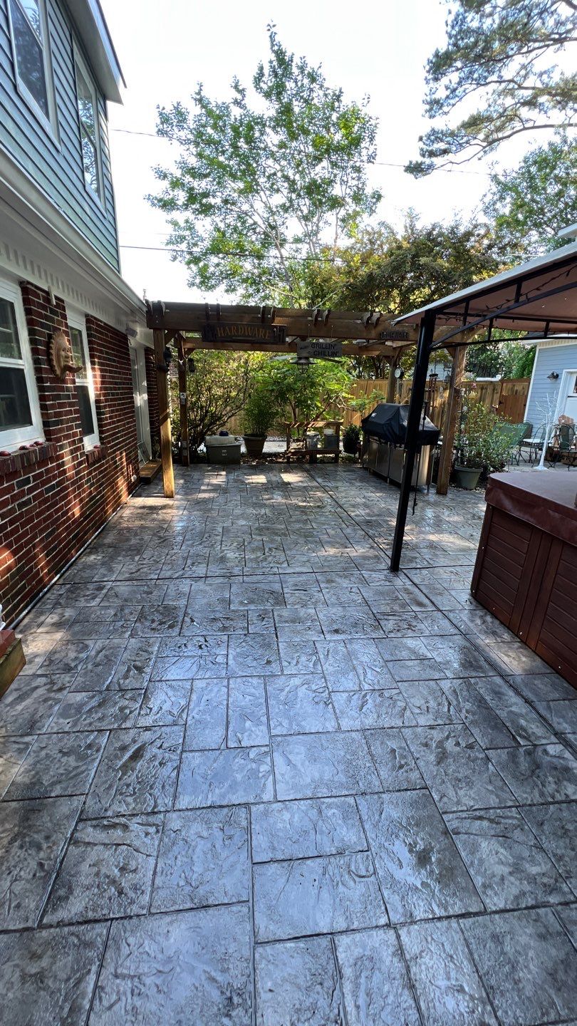 Stamped Concrete using Concrete Sealant by DuraSeal