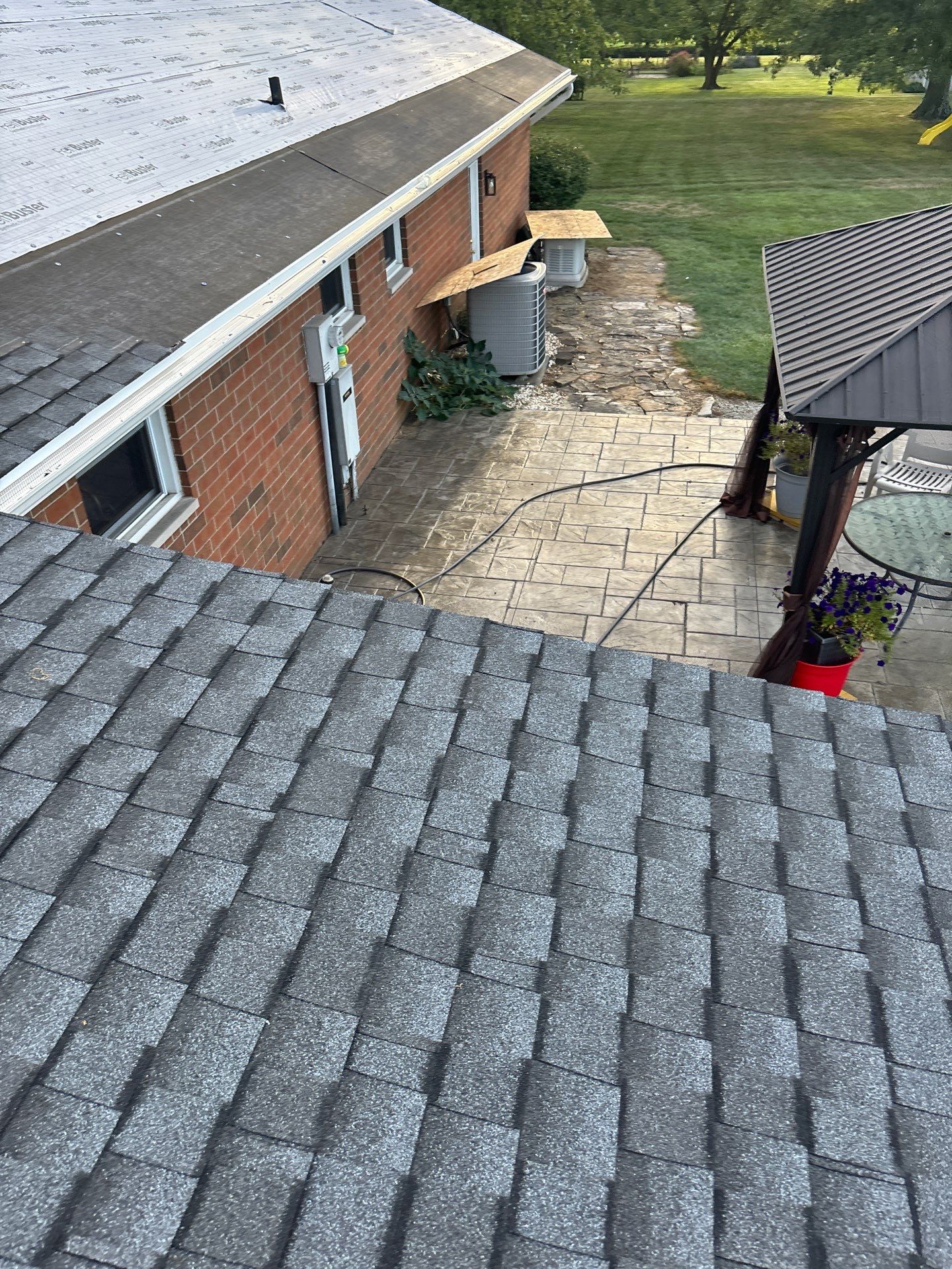 Residential Roofing Installation using Timberline UHDZ Shingles - Pewter Gray by RoofX 