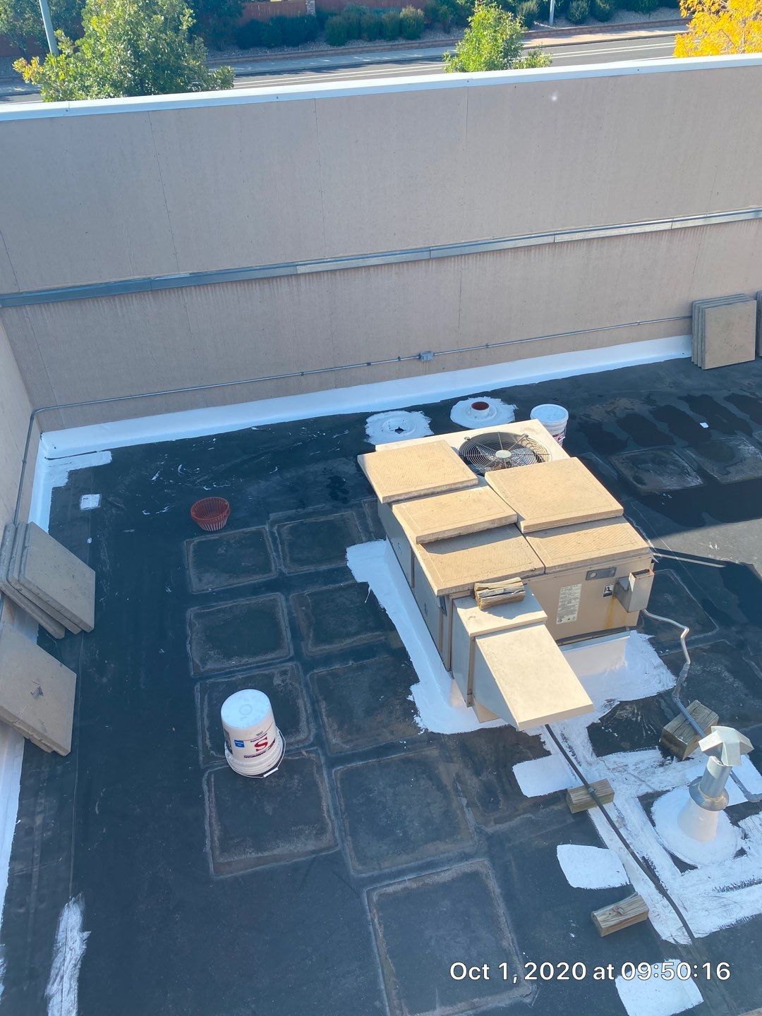 Commercial Roofing Installation using American Standard Coating - S  by A to Z Roofing