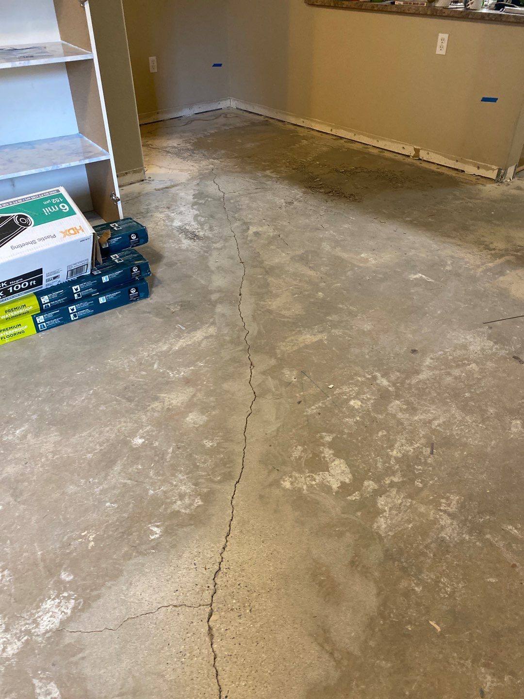 Flood damage renovation by Footprints Floors South Sacramento