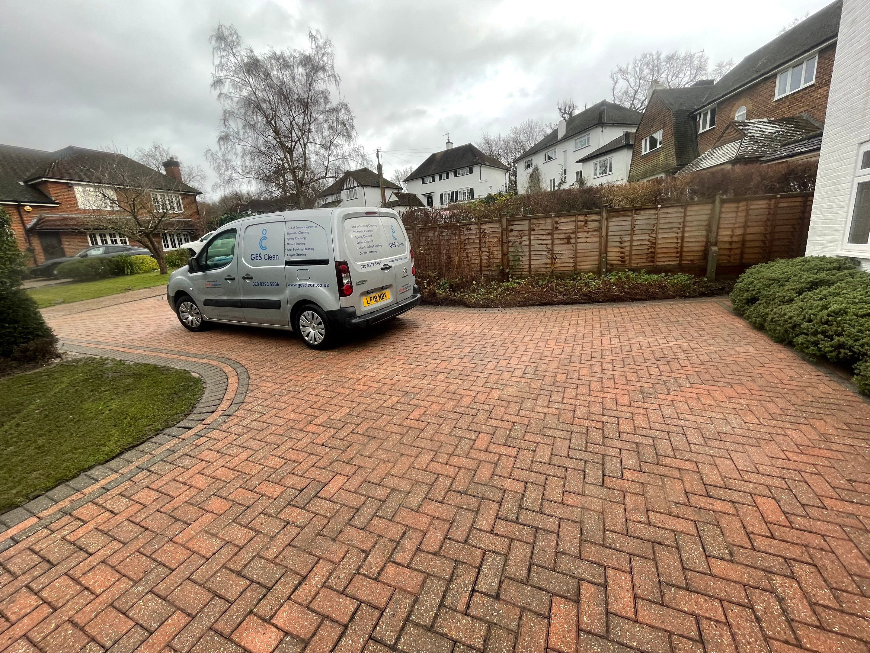 Driveway Clean using honda 21 ltr/min by Ges Exterior Cleaning ltd