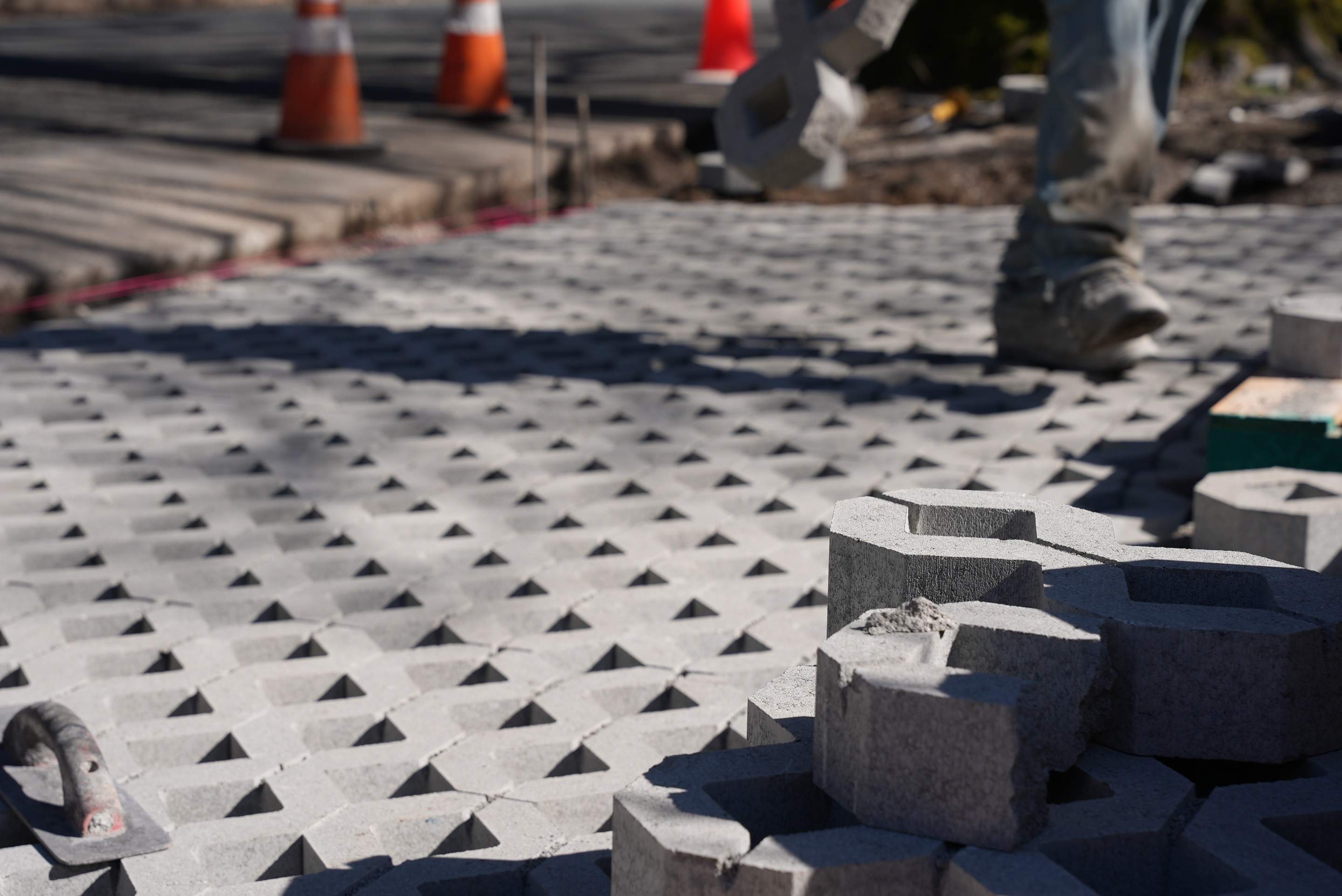 Russell | Turfstone Pavers Driveway  by Jireh Asphalt & Concrete Inc 