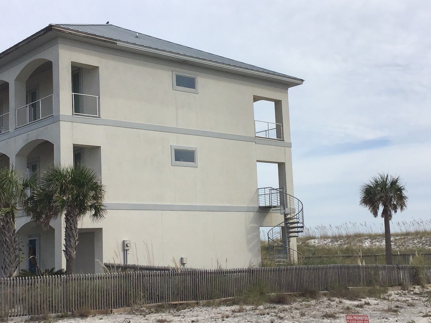 Soffit and Fascia Roof Replacement using 60' Ladders in Navarre by Gutter Professors
