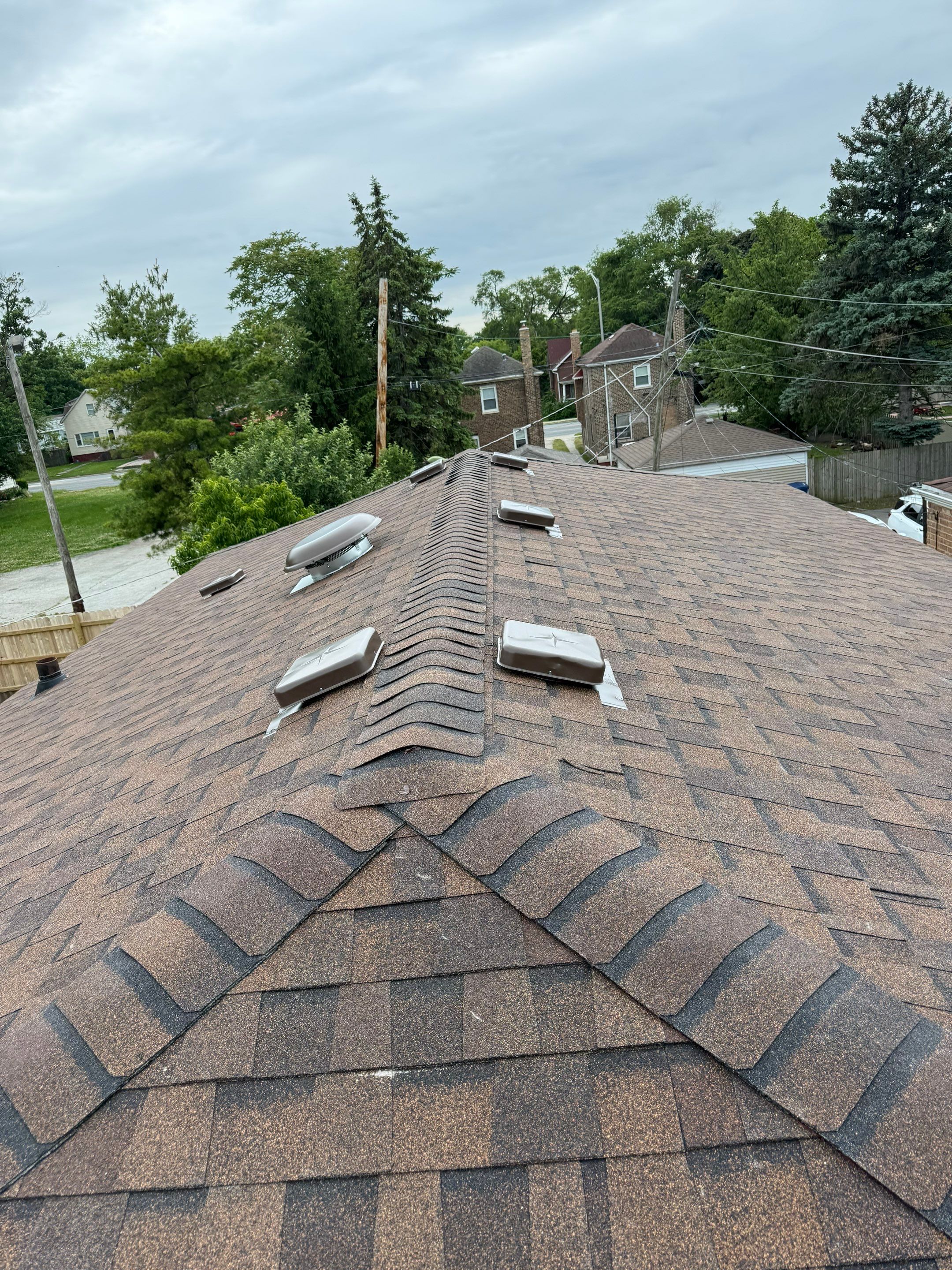 Roof replacement by wind damage by Just Brilliant Restoration JBR