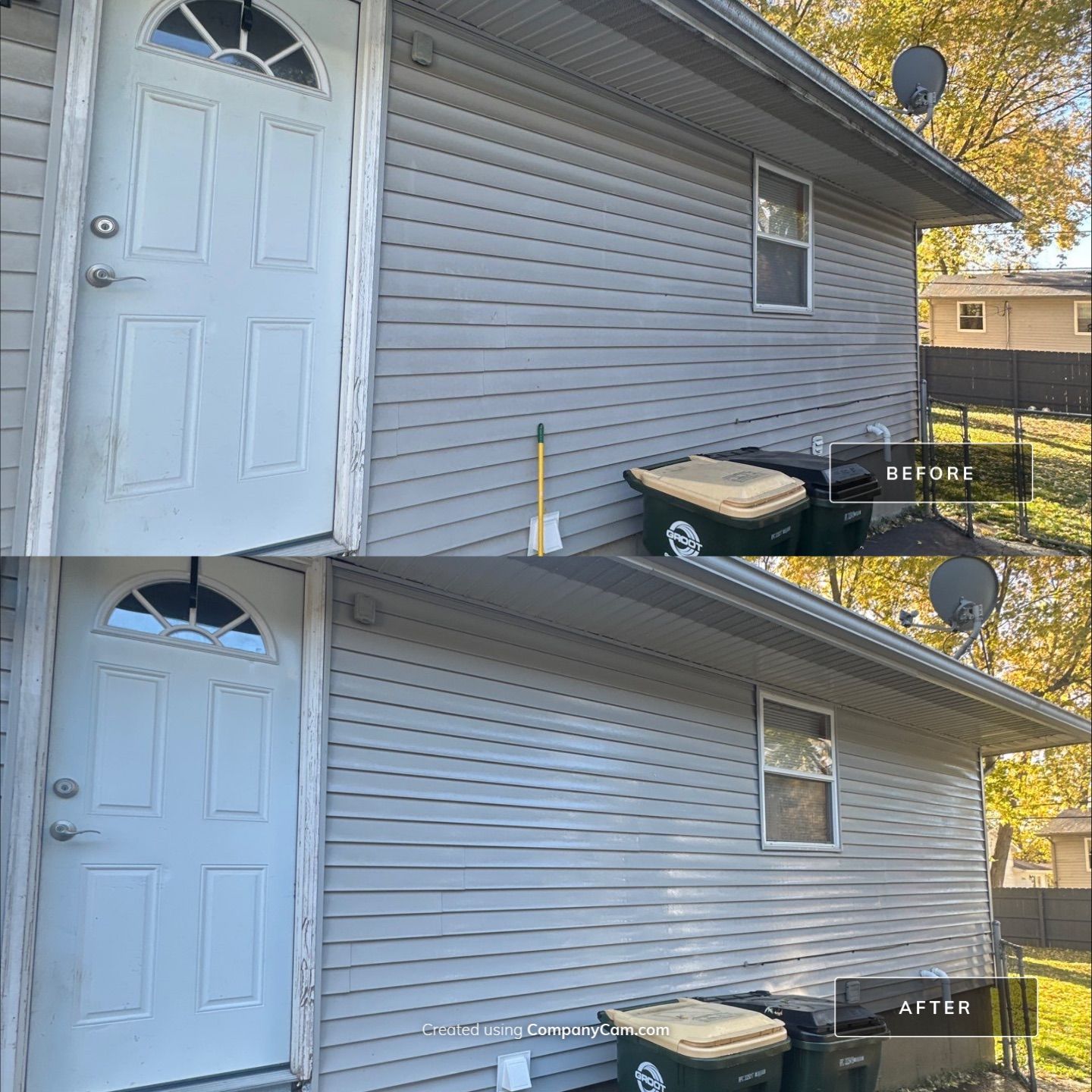 Project in Round Lake Beach by Simmons Power & Soft Washing