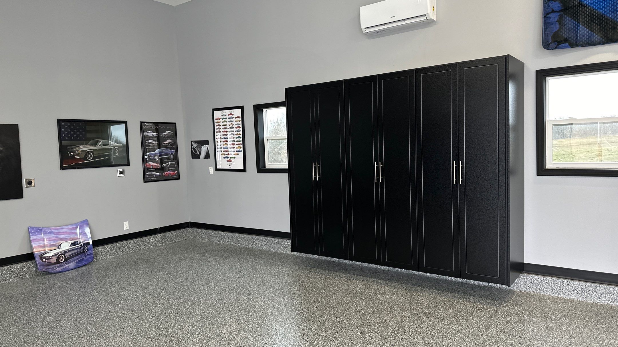 Steven K. took his garage to the next level.  by Banner Garage