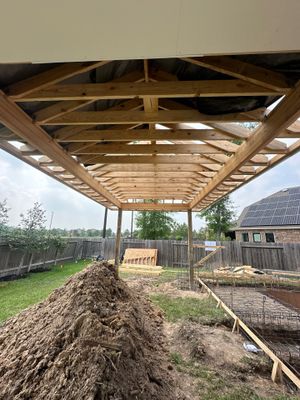 Covered patio and Summer Kitchen in Spring, TX