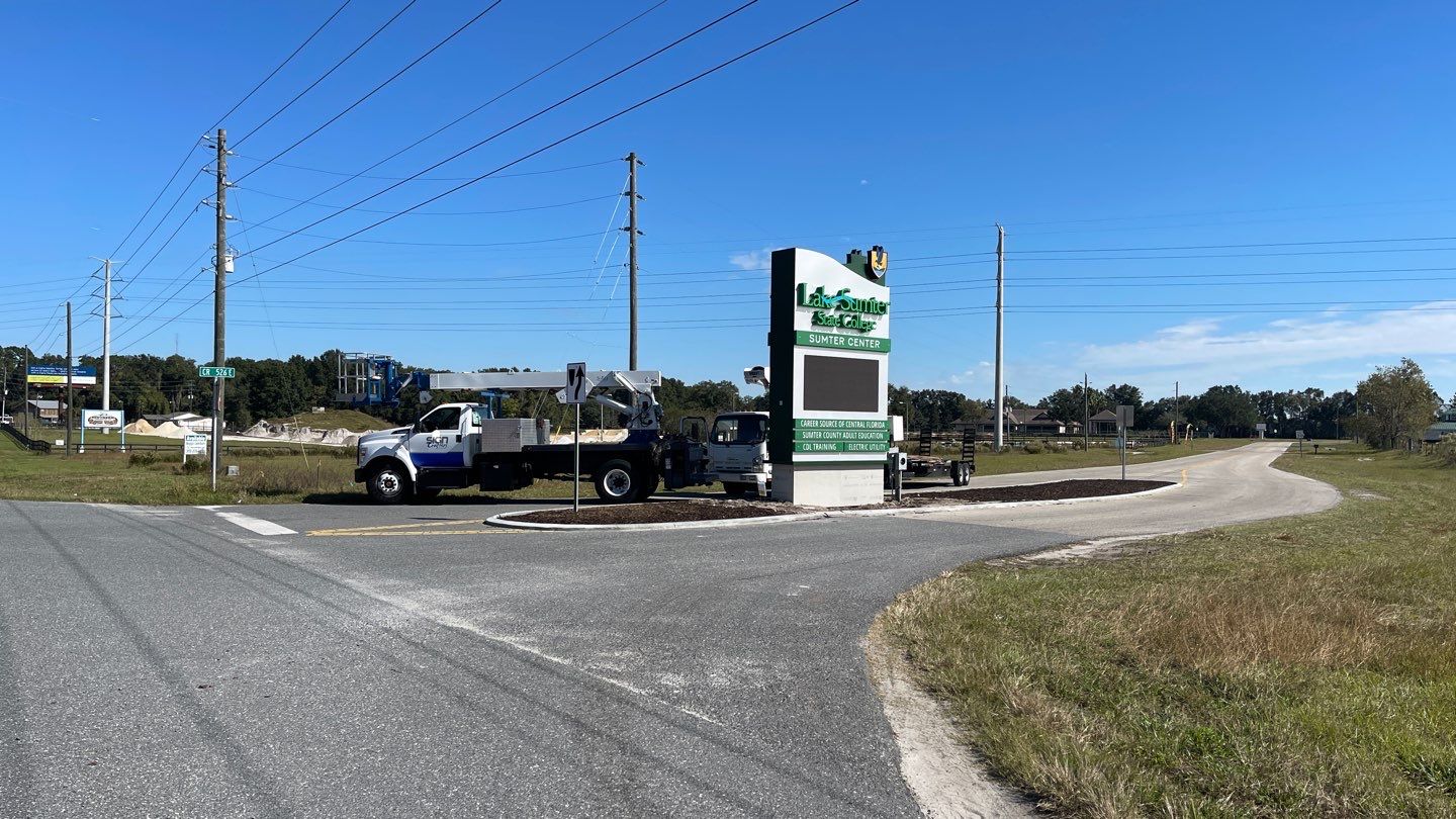 Monument Sign for Lake Sumter State College by SignCrafters