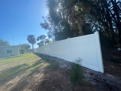 Venice, FL 6ft. Tall White Vinyl Privacy Fence