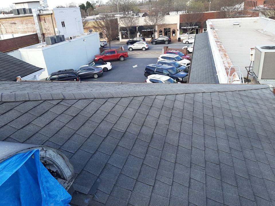 Commercial Roof Repair - Marietta Square by Georgia Roof Advisors
