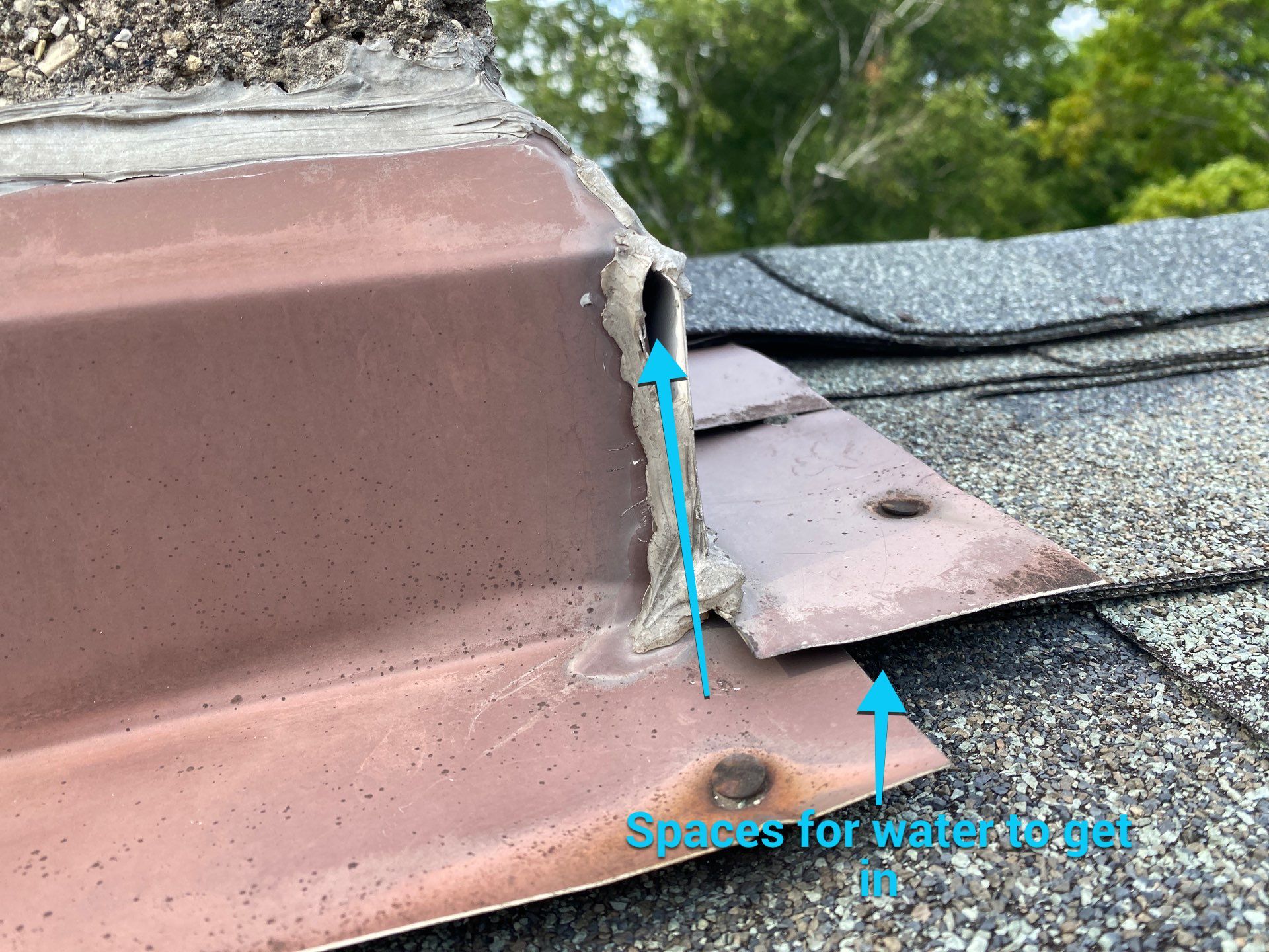 Roof Repair After Chimney Removal by Gellings Roofing & Siding