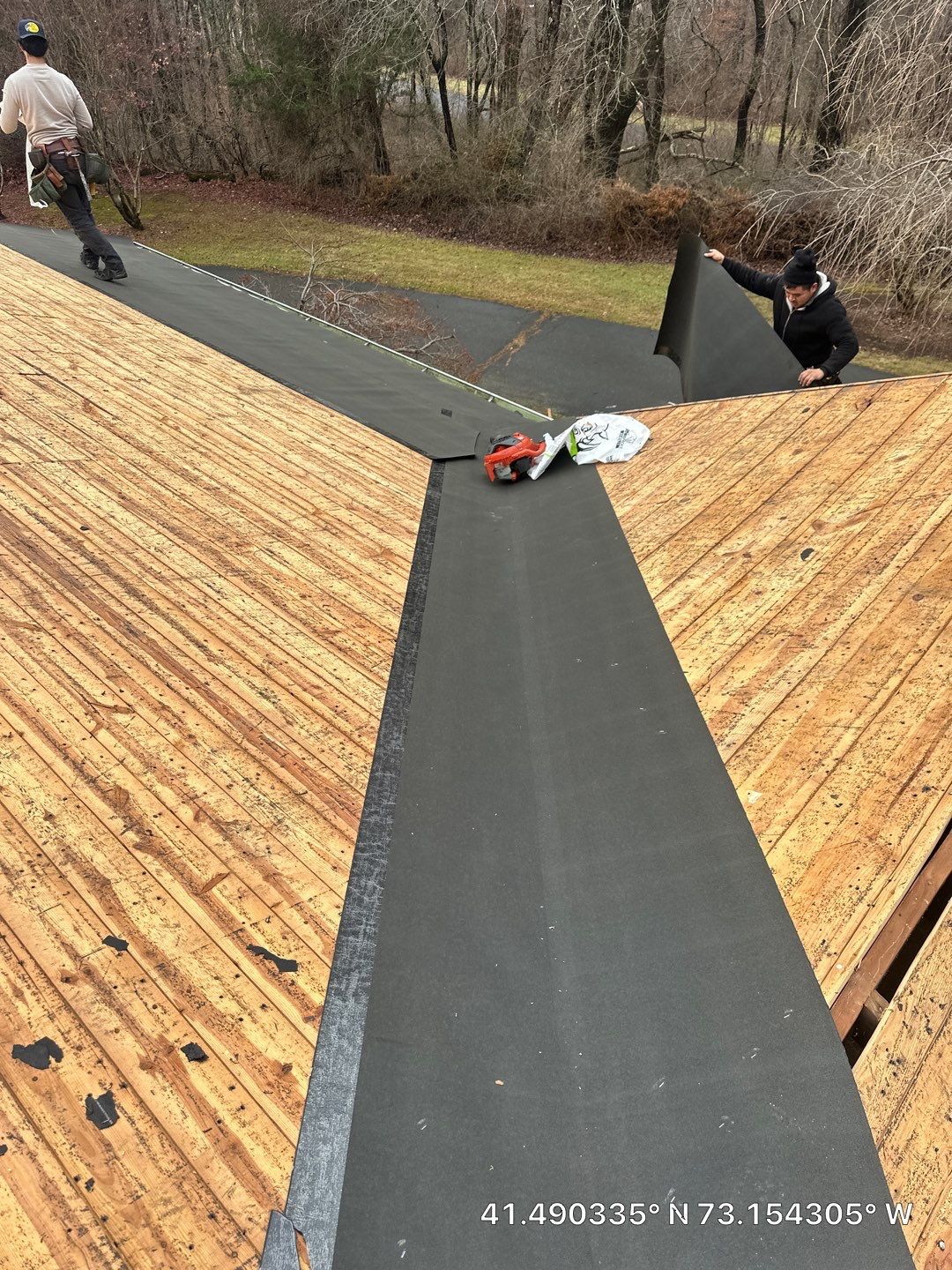 Residential Roofing Installation using Owens Corning TruDefinition - Williamsburg Gray by A Plus Exterior