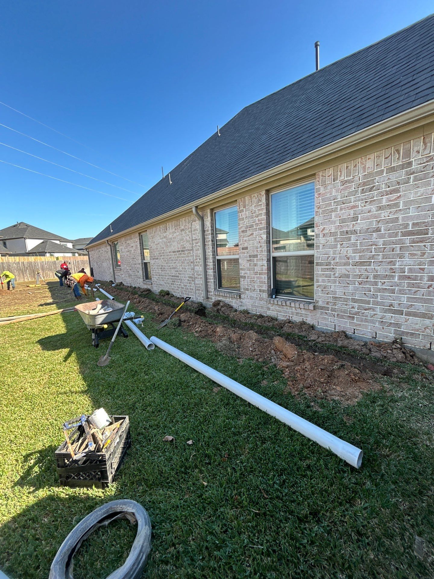 🏀💧 New Basketball Court & Drainage System – Full Backyard Upgrade by Texas Urban Elements