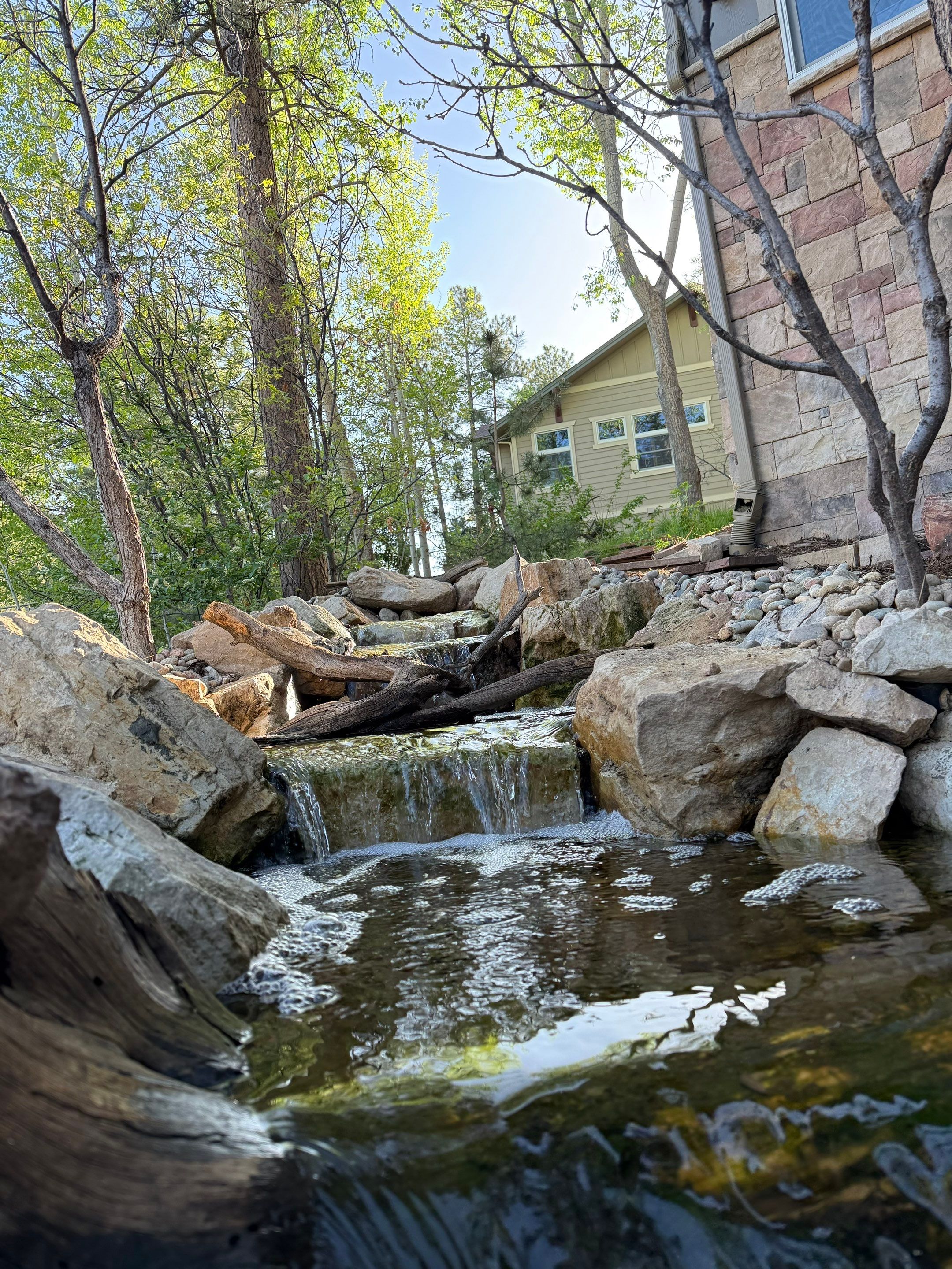 Pondless in Castle Pines by JRM landscape & design