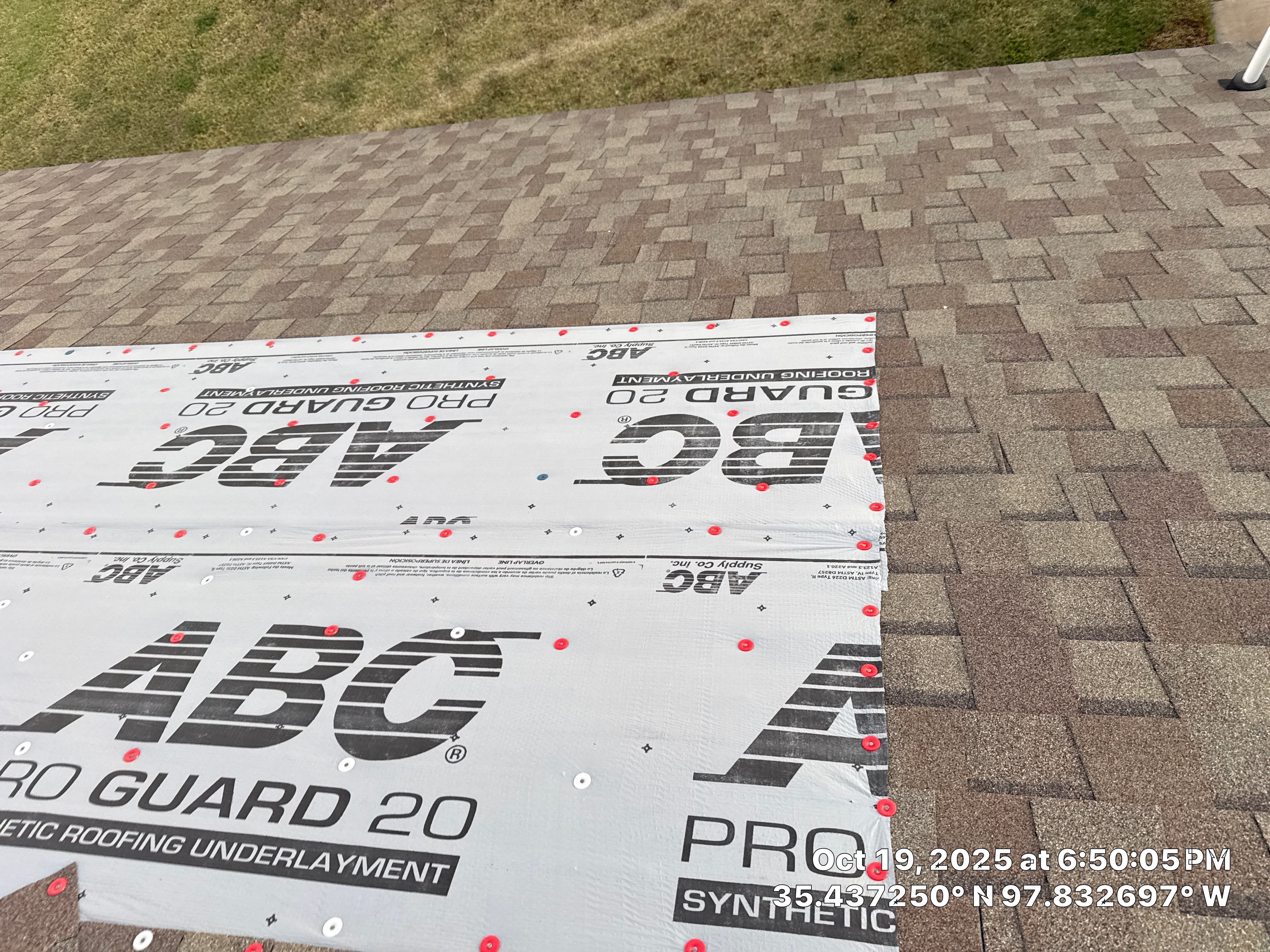 Roof repair due to shady contractor by OAK Roofing Restoration 